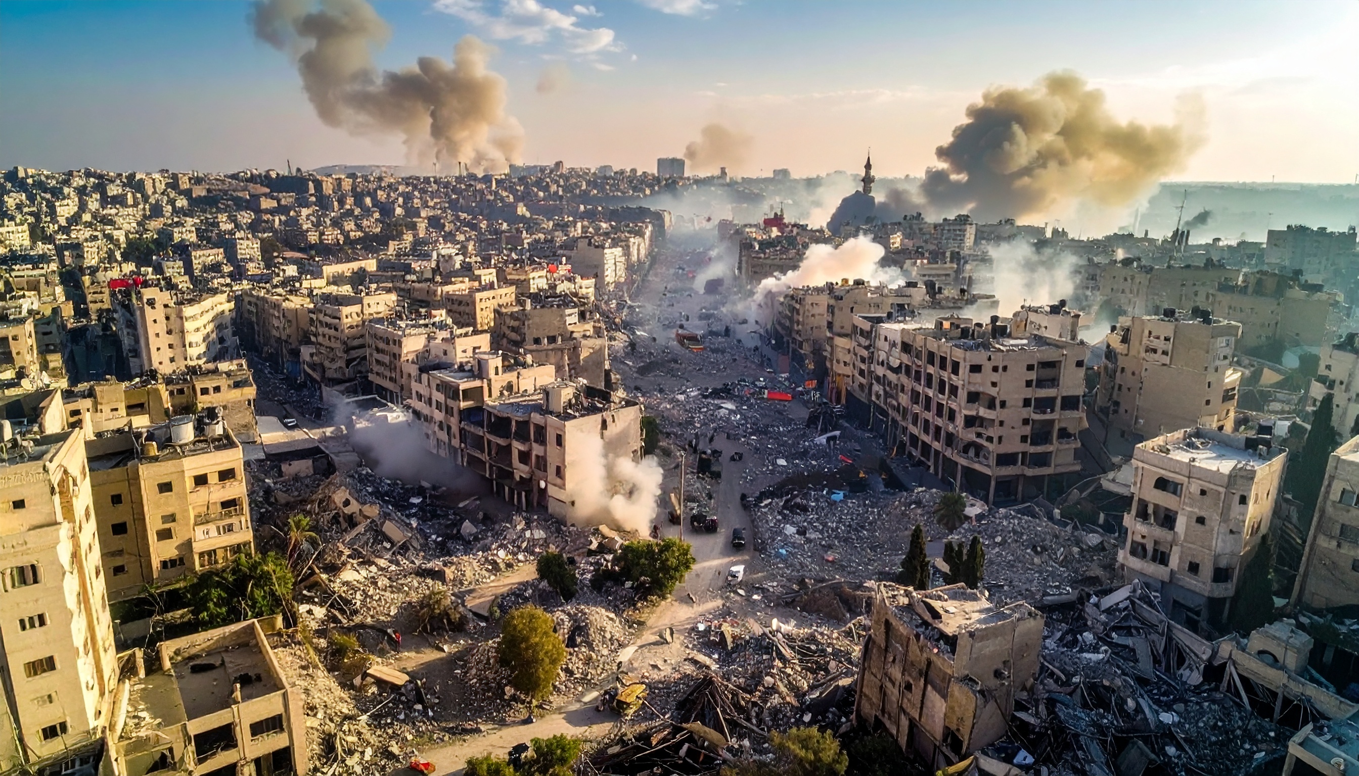 薄曇りのワシントン、トランプ米大統領が停戦履行を条件に戦闘再開を示唆、合意に緊張