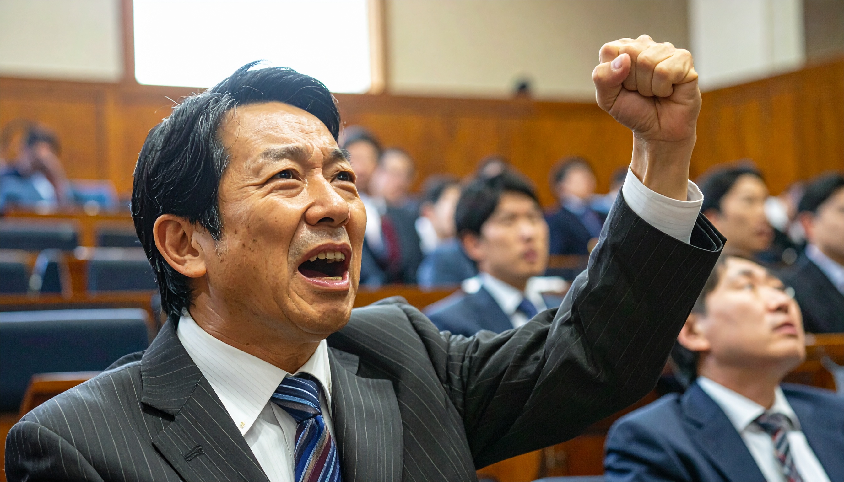 静まり返るはずの衆院…