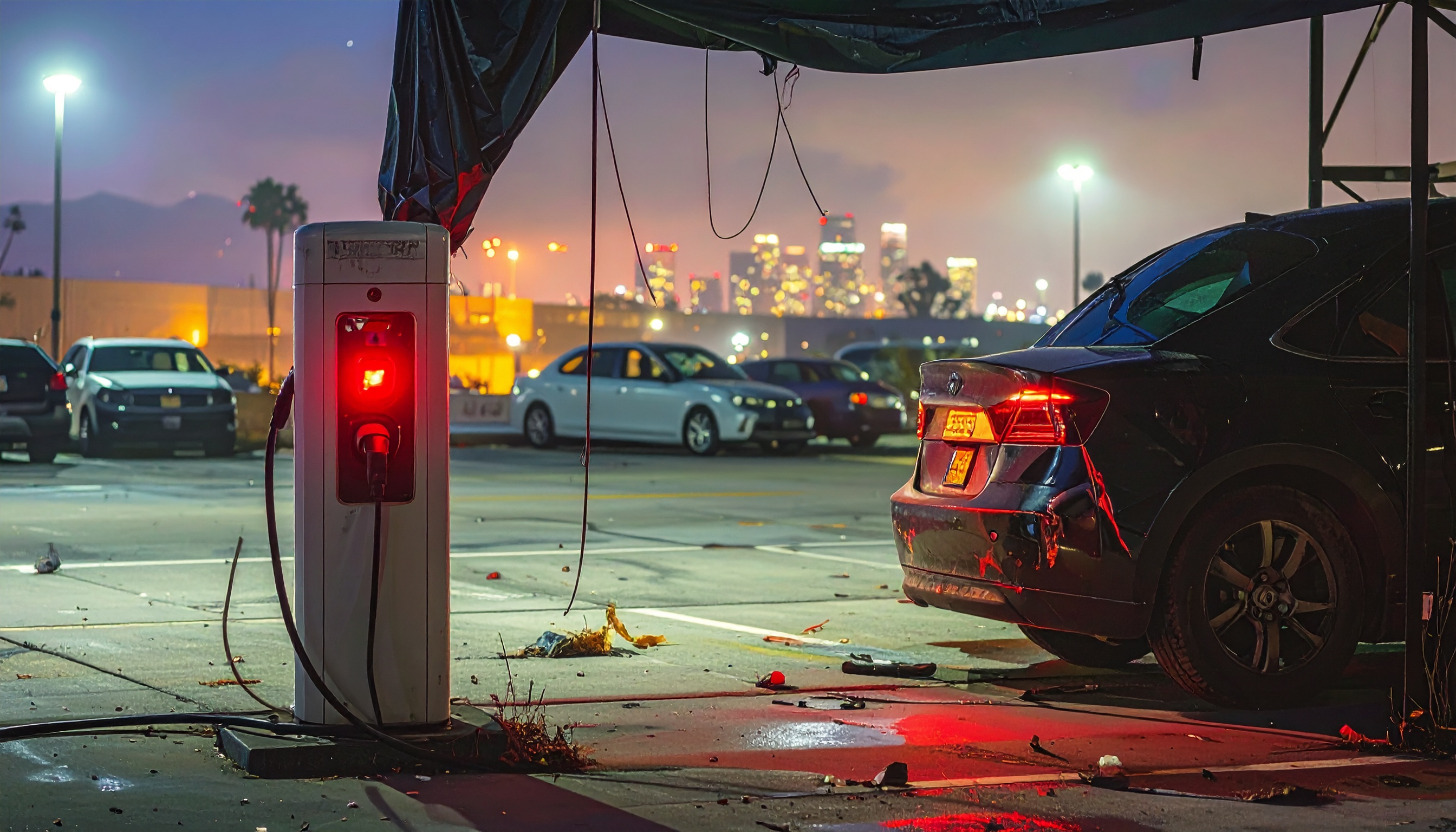 窃盗集団が各地でEV充電器の銅線を切断し、移動インフラに打撃