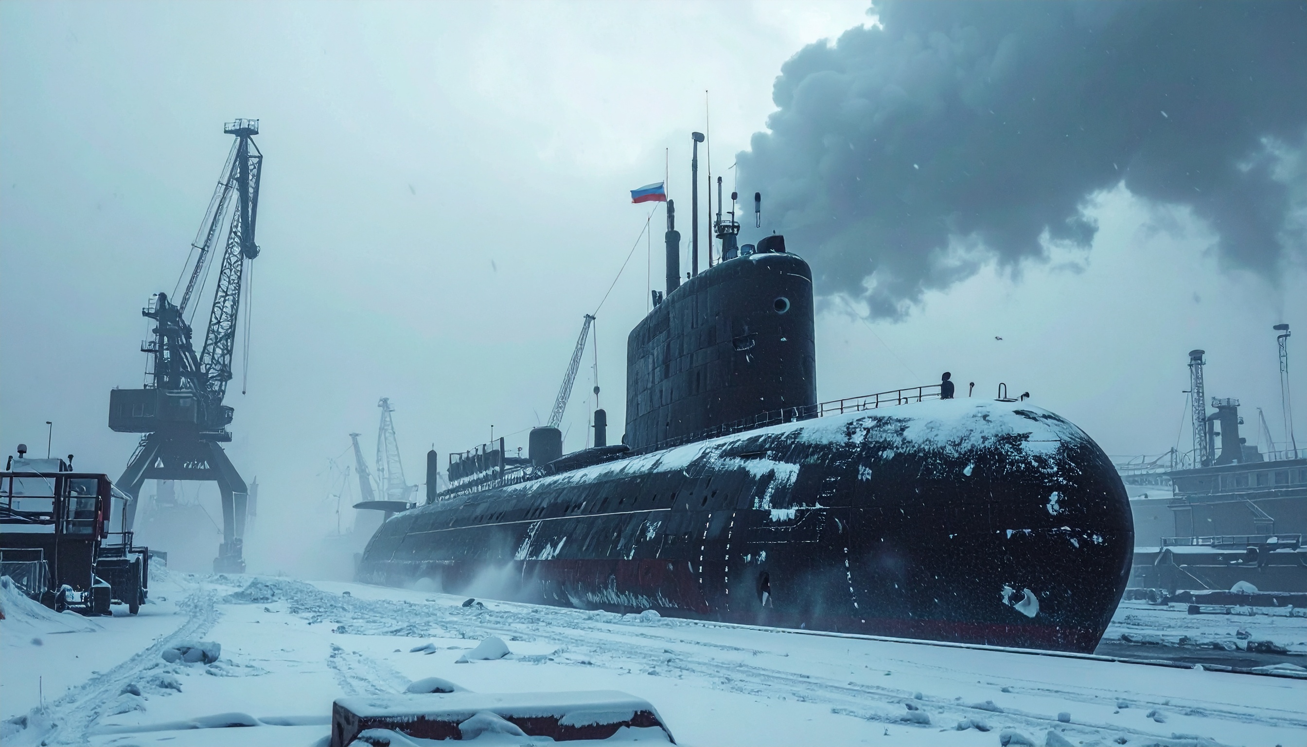 ロシアが原子力潜水艦ハバロフスクを進水、砕氷艦視察で北極運用強化