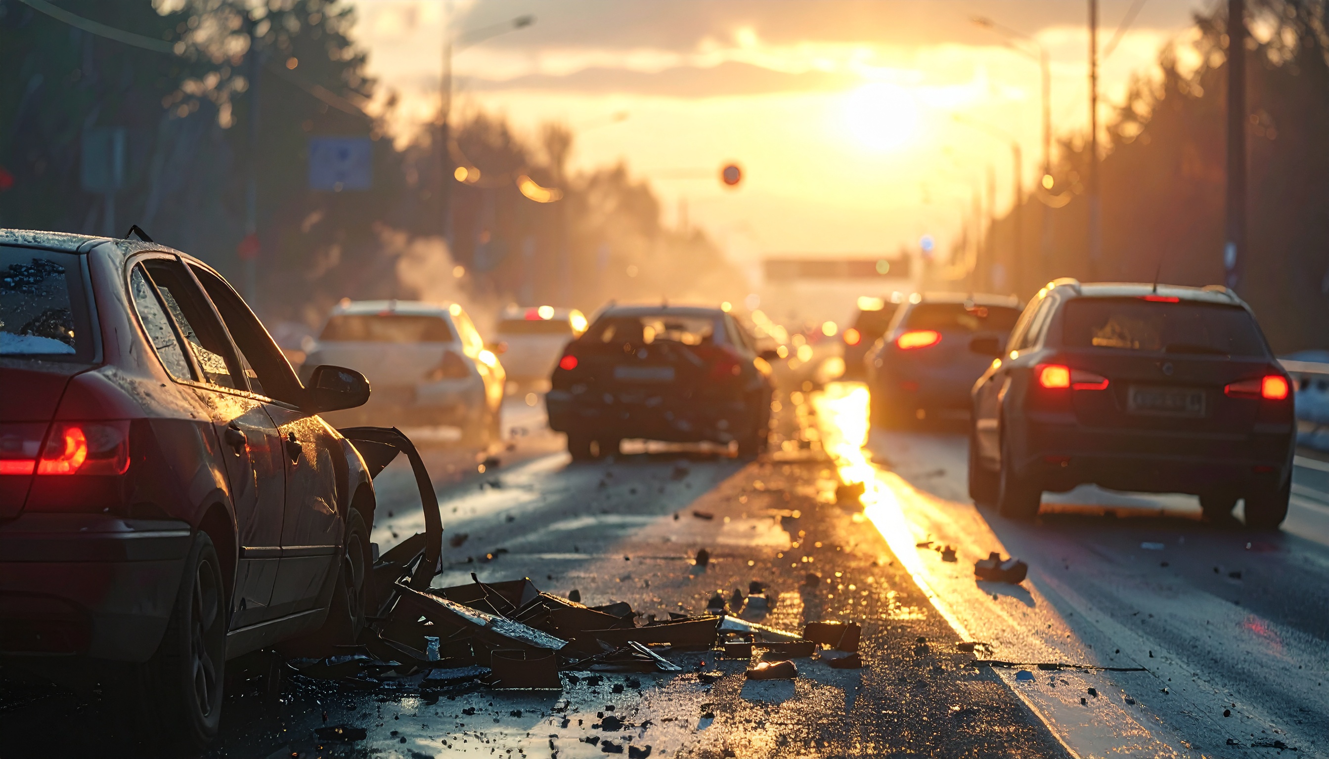 岡本年明さん(78)運転の車が発端で14台連続衝突、帰宅幹線で運転者死亡多数搬送