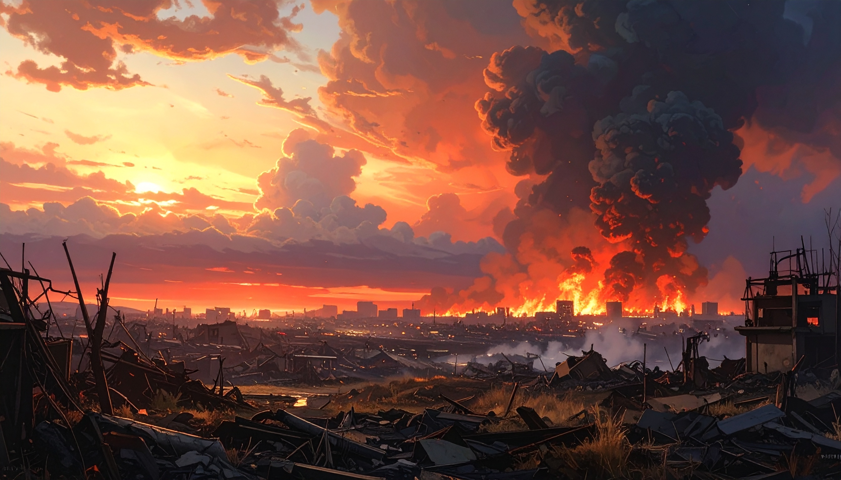 大分県大分市佐賀関 18日発生の大規模火災が住宅と山林を焼く