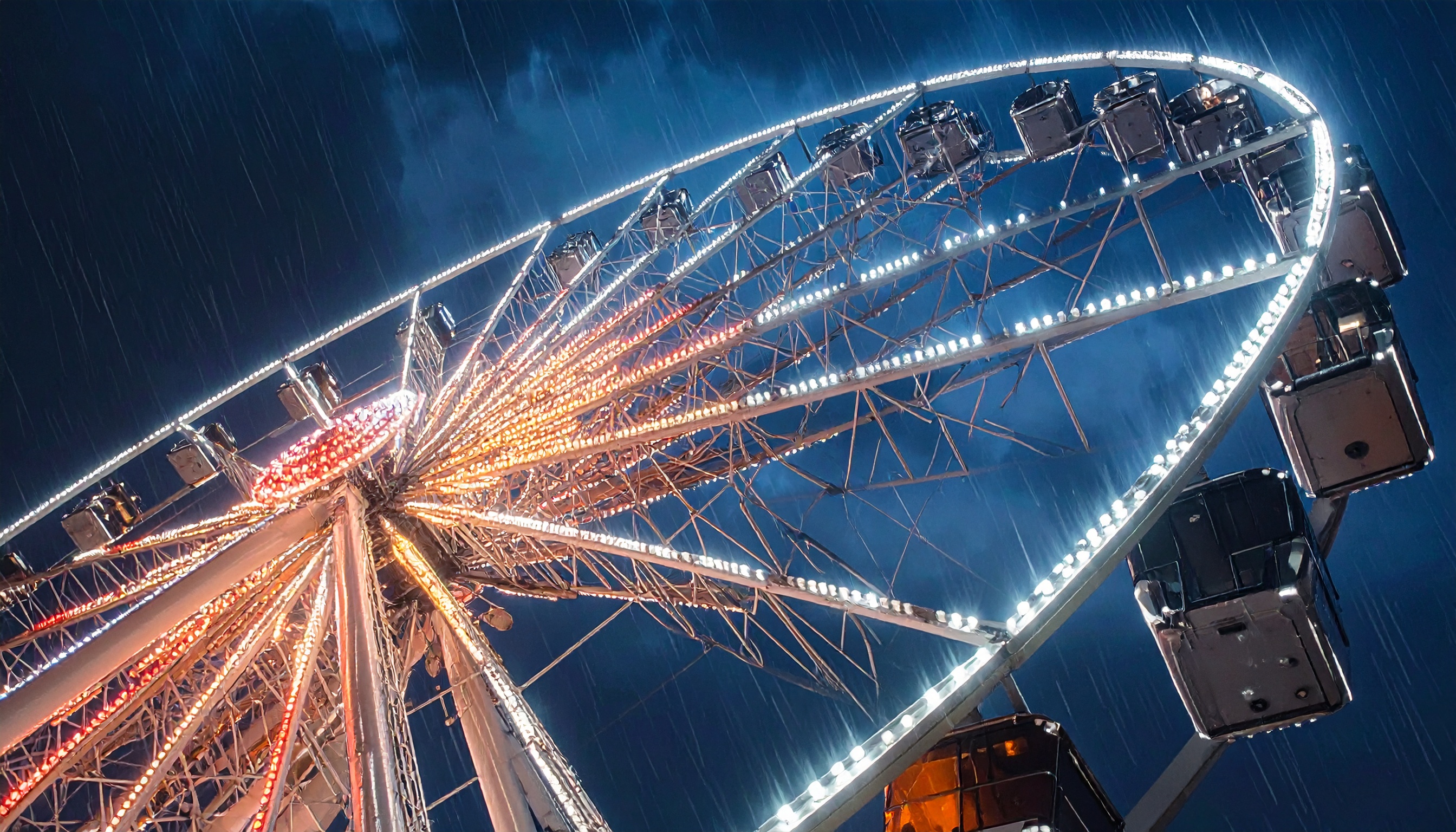 大阪府吹田市エキスポシティ 観覧車が落雷で停止 約20人を約9時間救助