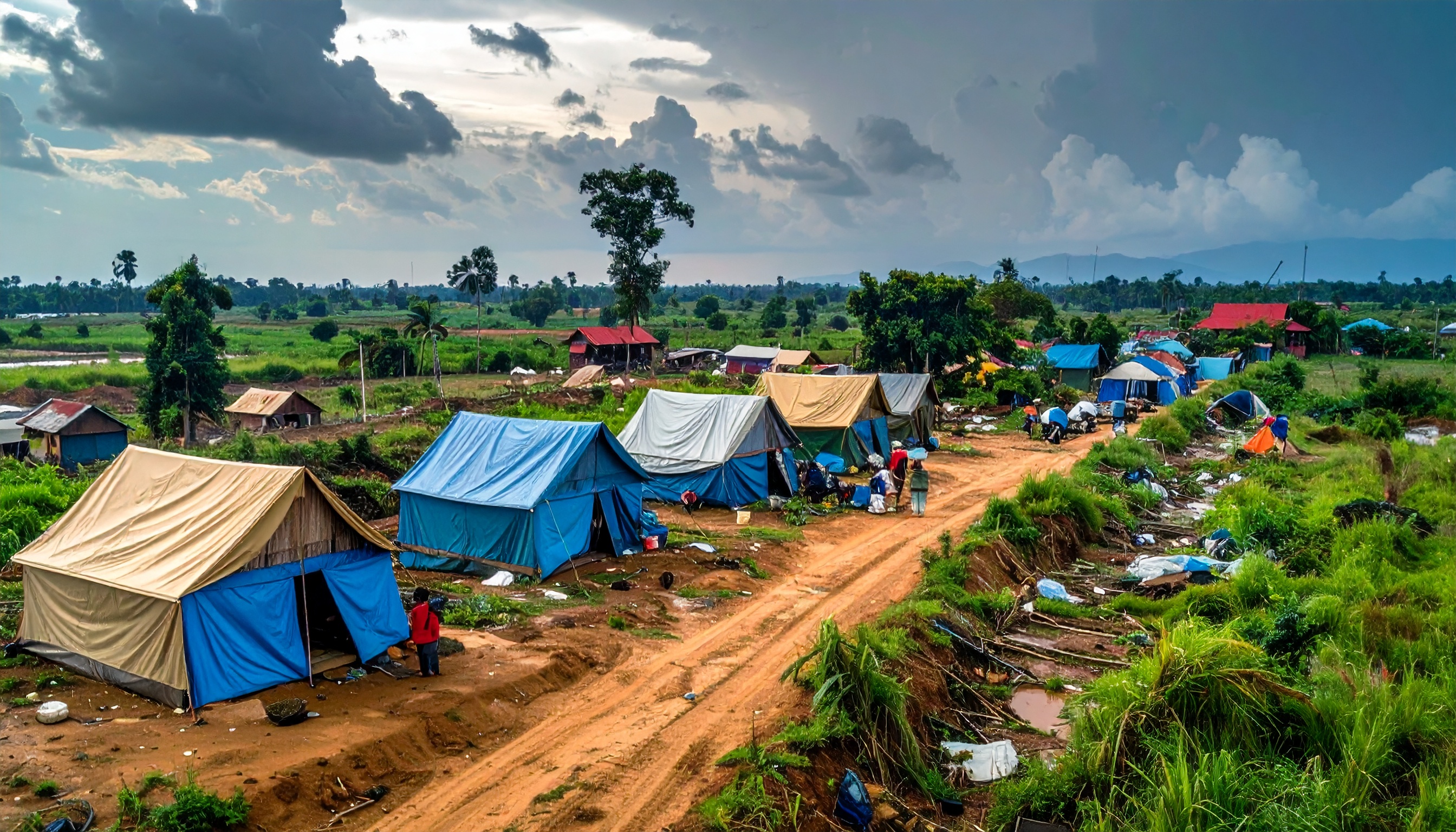 カンボジア内務省 タイ国境戦闘で避難者51万8611人と発表、空爆など理由
