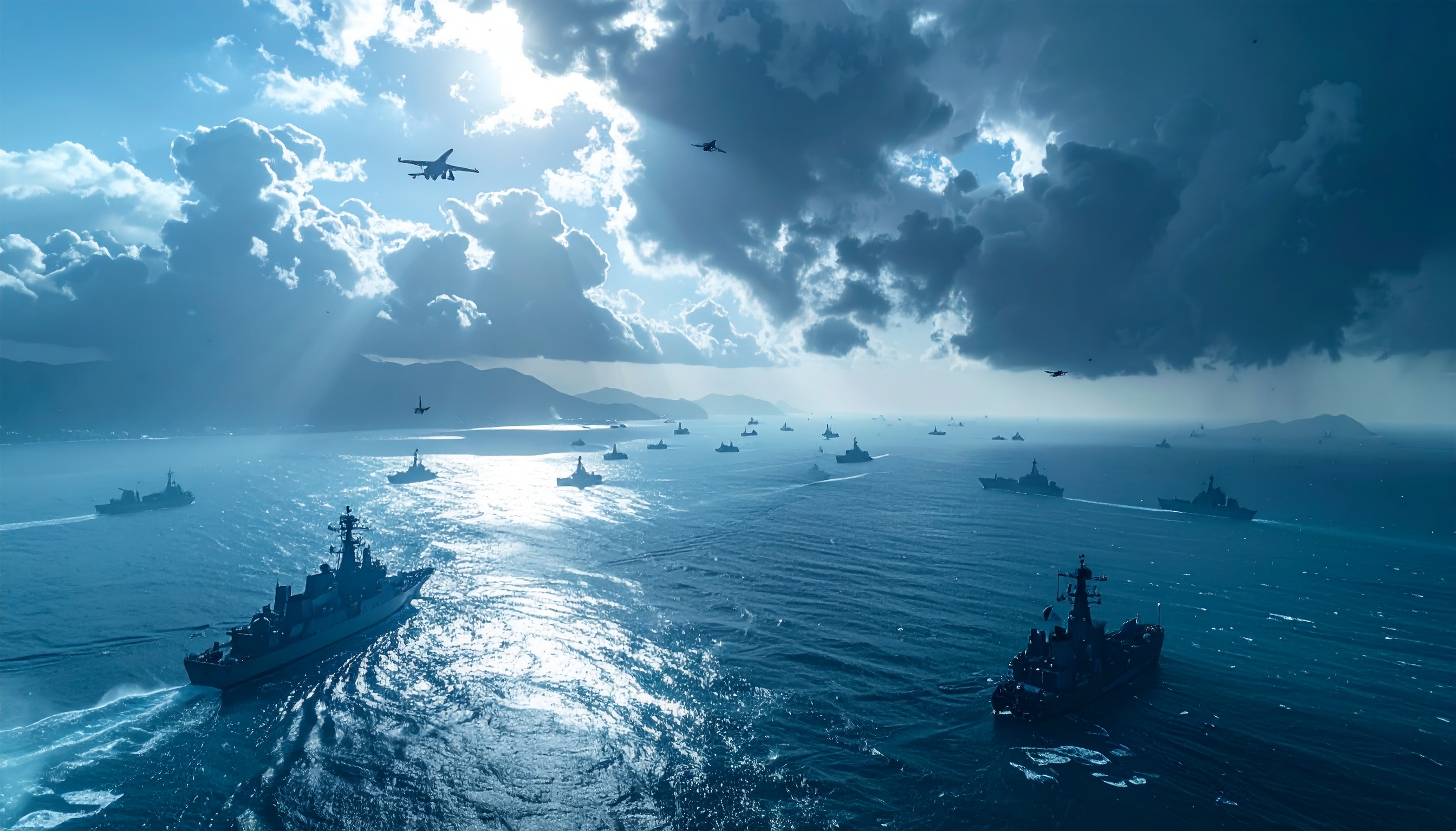 中国軍、台湾島周辺で2日目の大規模実弾演習 東部戦区が統一決意示す