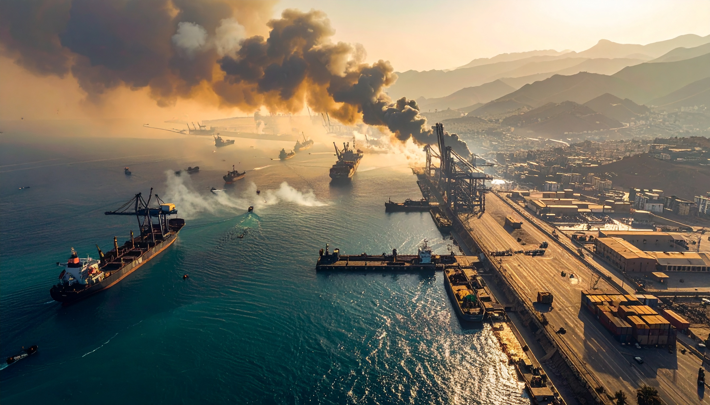 イエメン・ハドラマウト州ムカラ港をサウジ主導連合が限定空爆 物資出入りに影響懸念