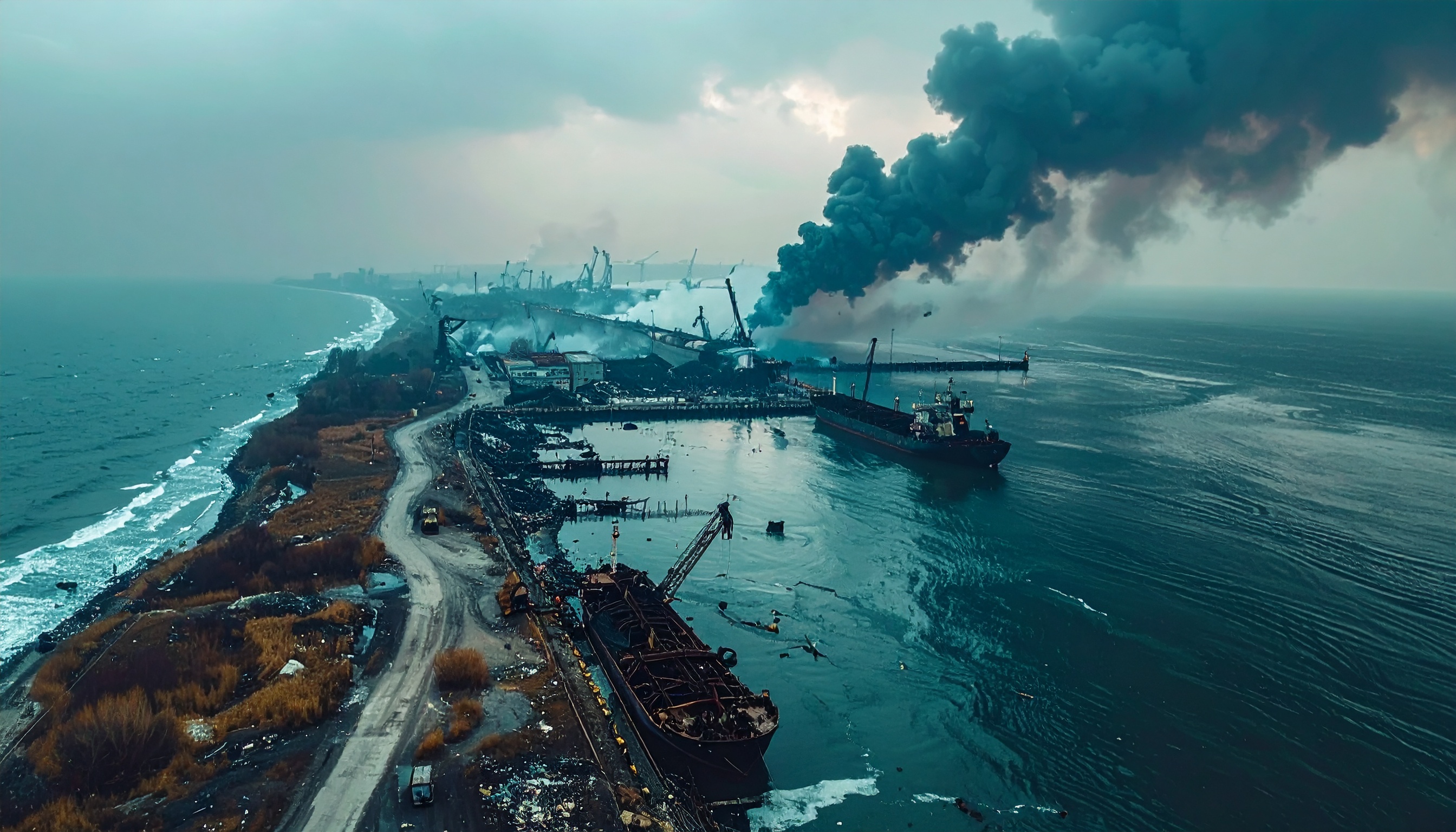 ロシア軍攻撃でウクライナ・オデーサ州の主要港損傷、穀物船被害