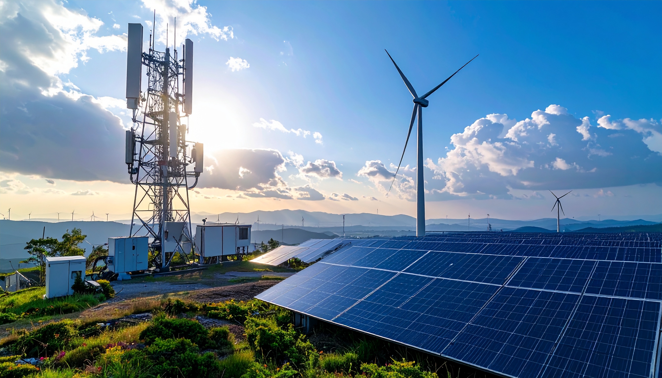 通信大手ソフトバンク、自家発電とAIで基地局脱炭素を実証