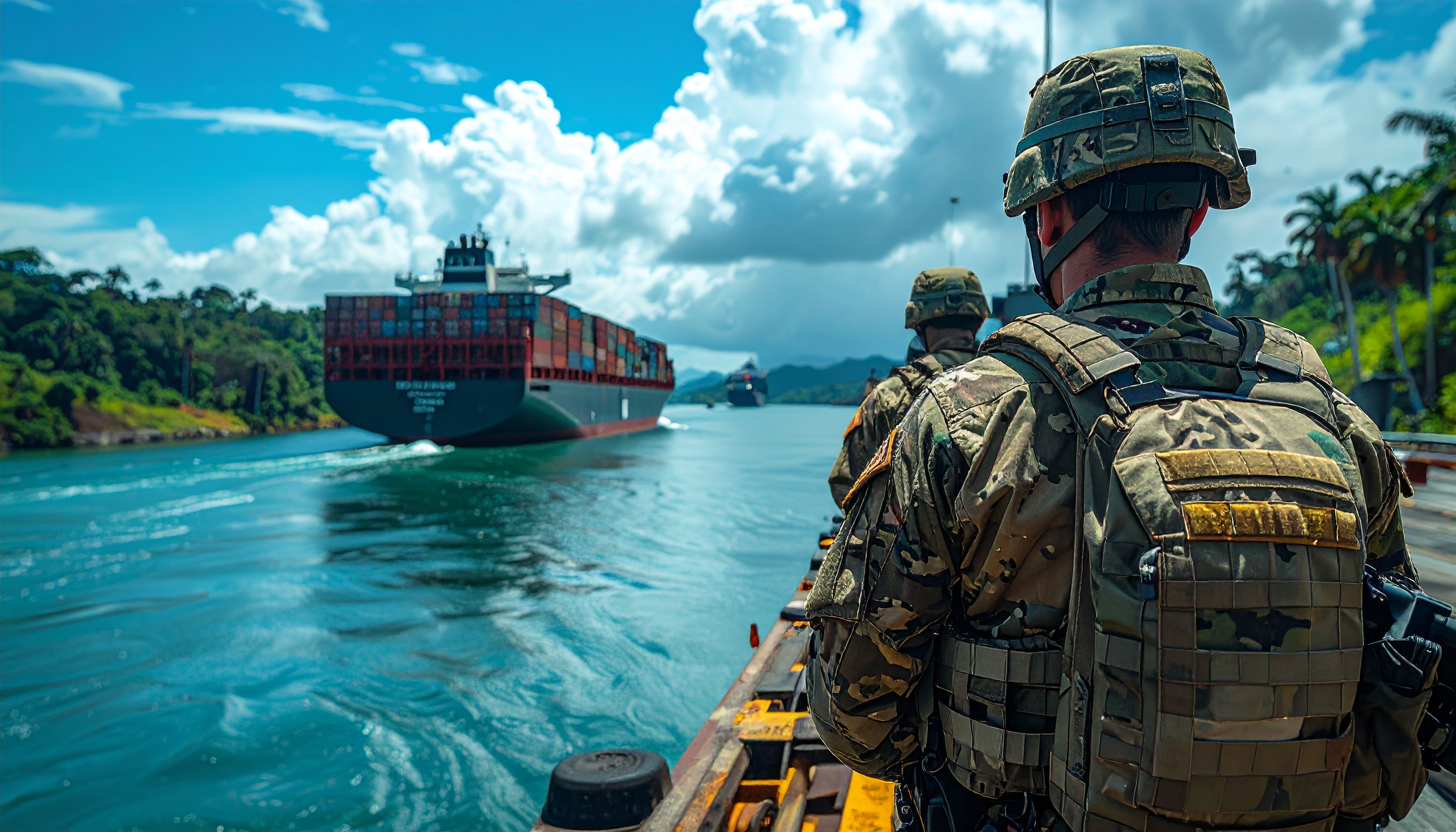 米国とパナマ治安部隊 パナマ運河（パナマ）で共同訓練開始、物流要衝の安全確保へ