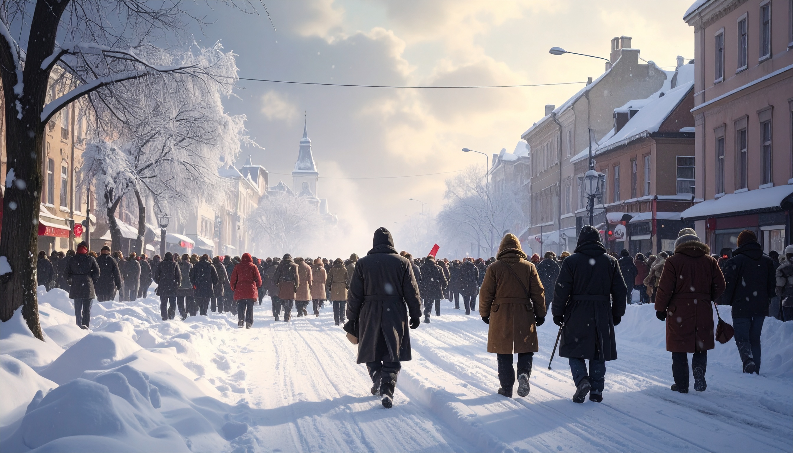 トランプ米大統領発言に反発、グリーンランド・ヌークで米領事館前の大規模デモ