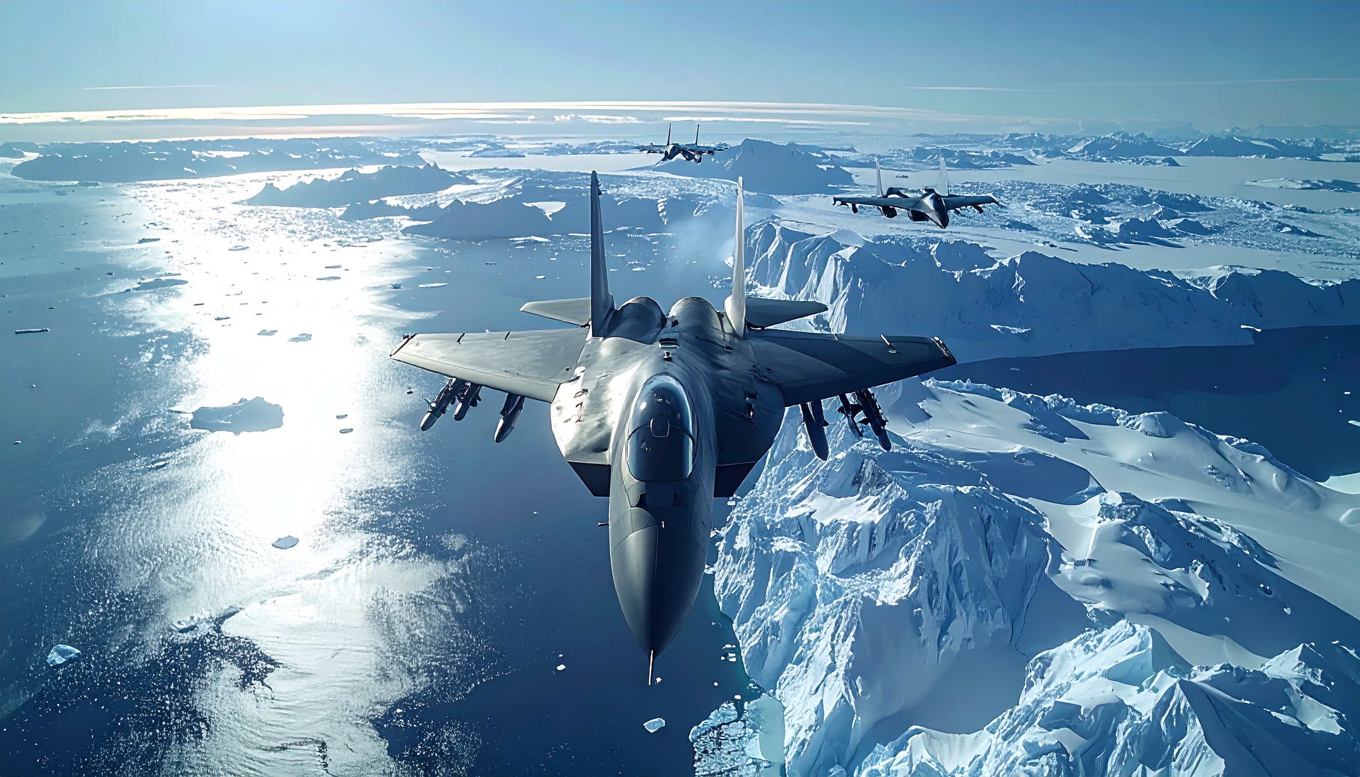 米のデンマーク自治領グリーンランド領有主張、デンマーク軍とフランス軍が上空で訓練