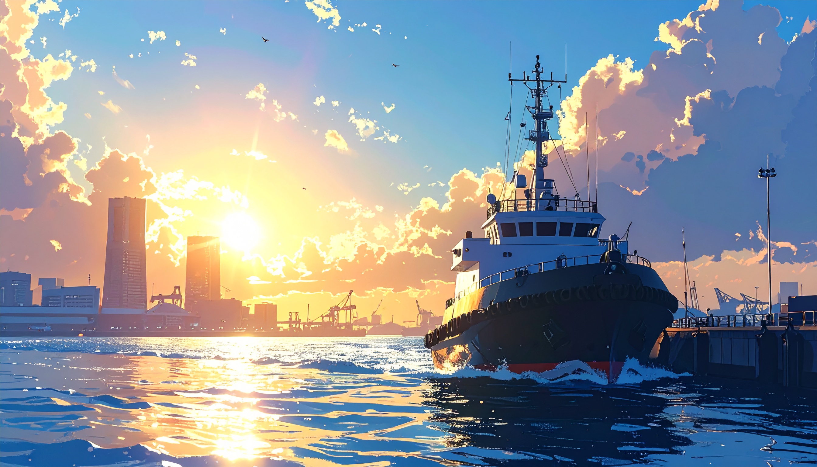 日本財団の水素混焼タグボート公開、港の大型船で実質温室効果ガスゼロへ