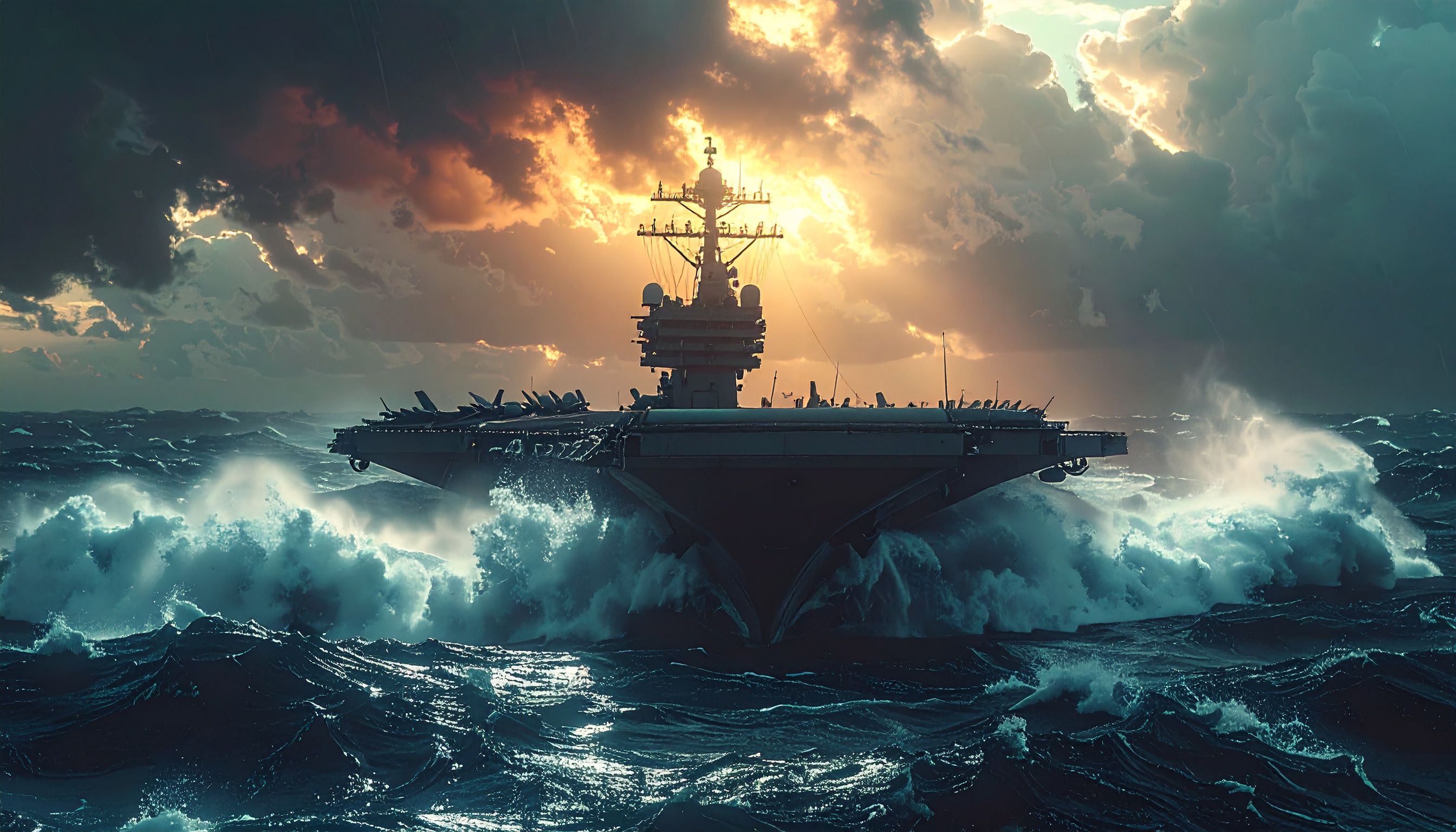 米国の空母打撃群 中東到着にイラン政府高官が全面戦争と警告