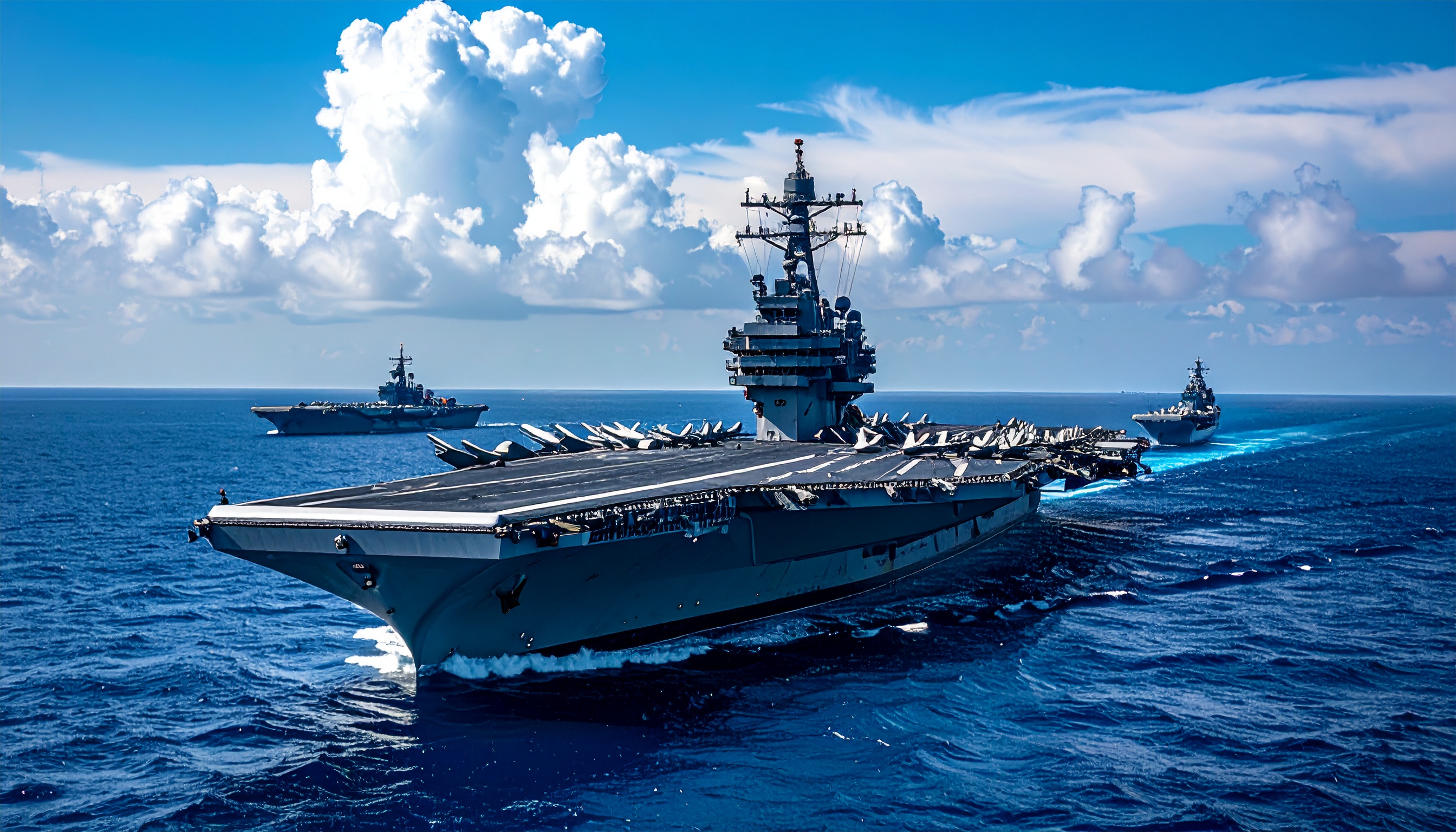 米原子力空母エイブラハム・リンカーン 対イラン緊張下に中東到着