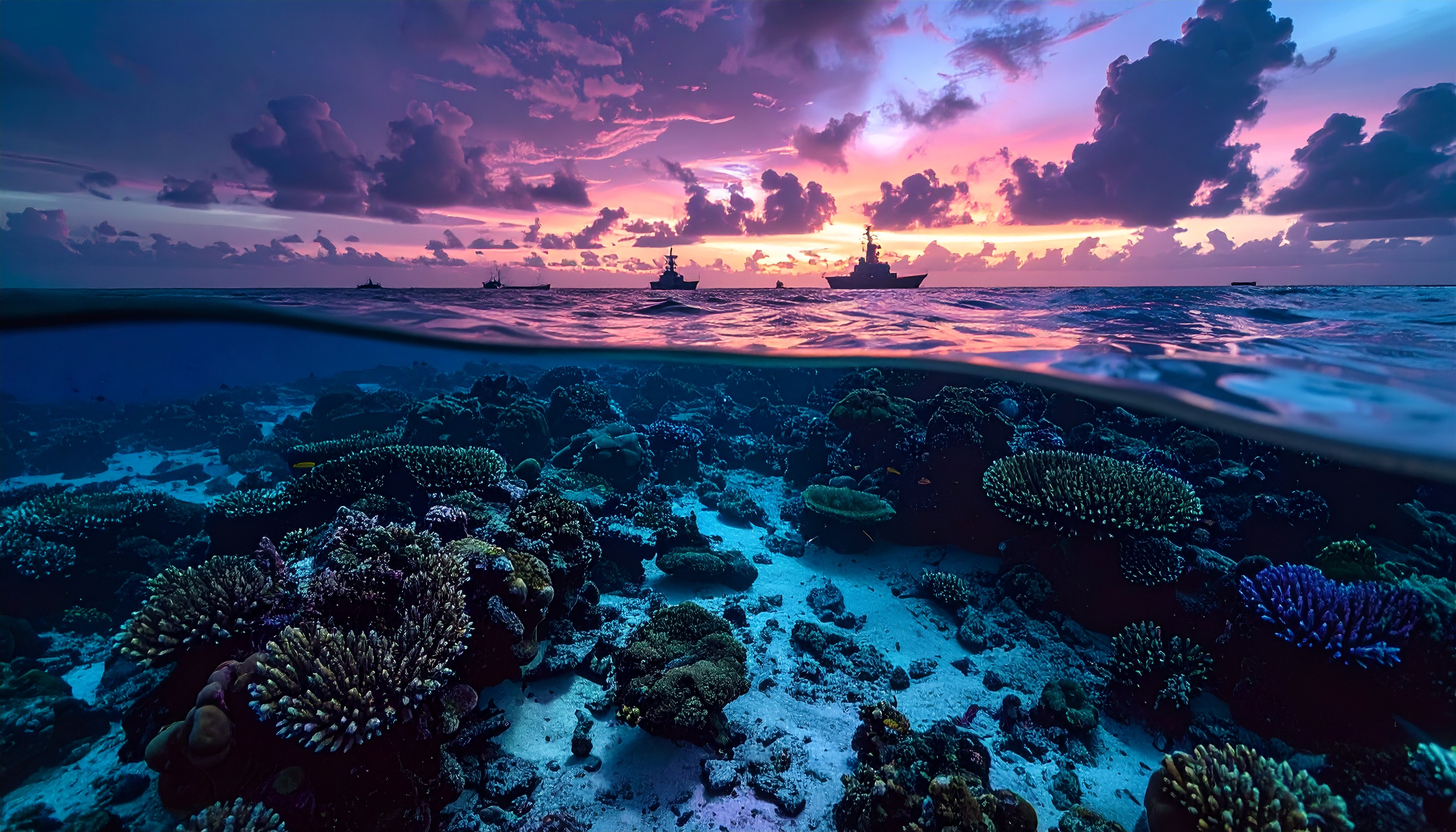 フィリピン軍と米軍が南シナ海スカボロー礁で合同航行 中国は定期哨戒