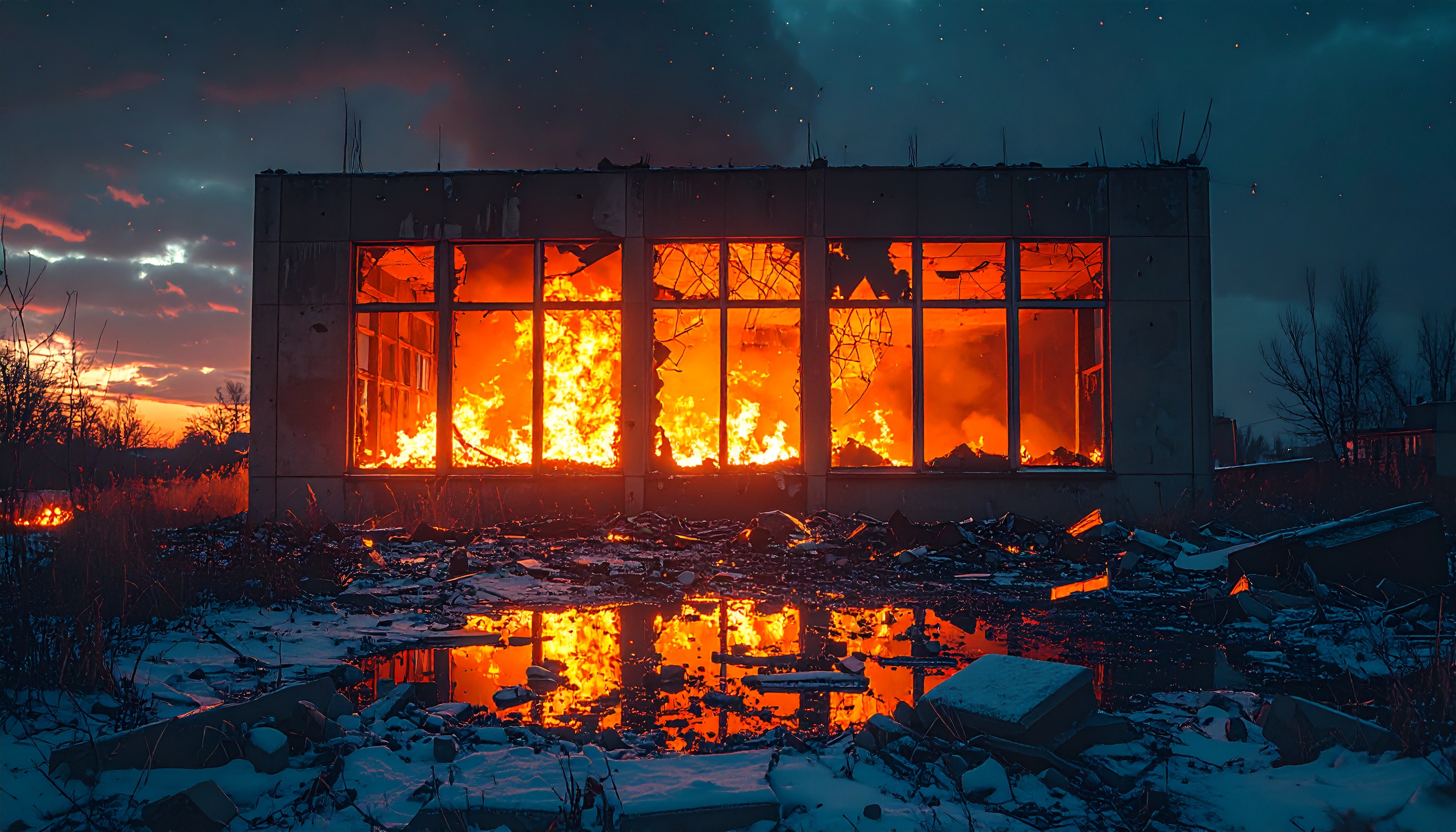 ロシア軍 ウクライナ・キーウに夜明け前ミサイル攻撃 複数の建物被害