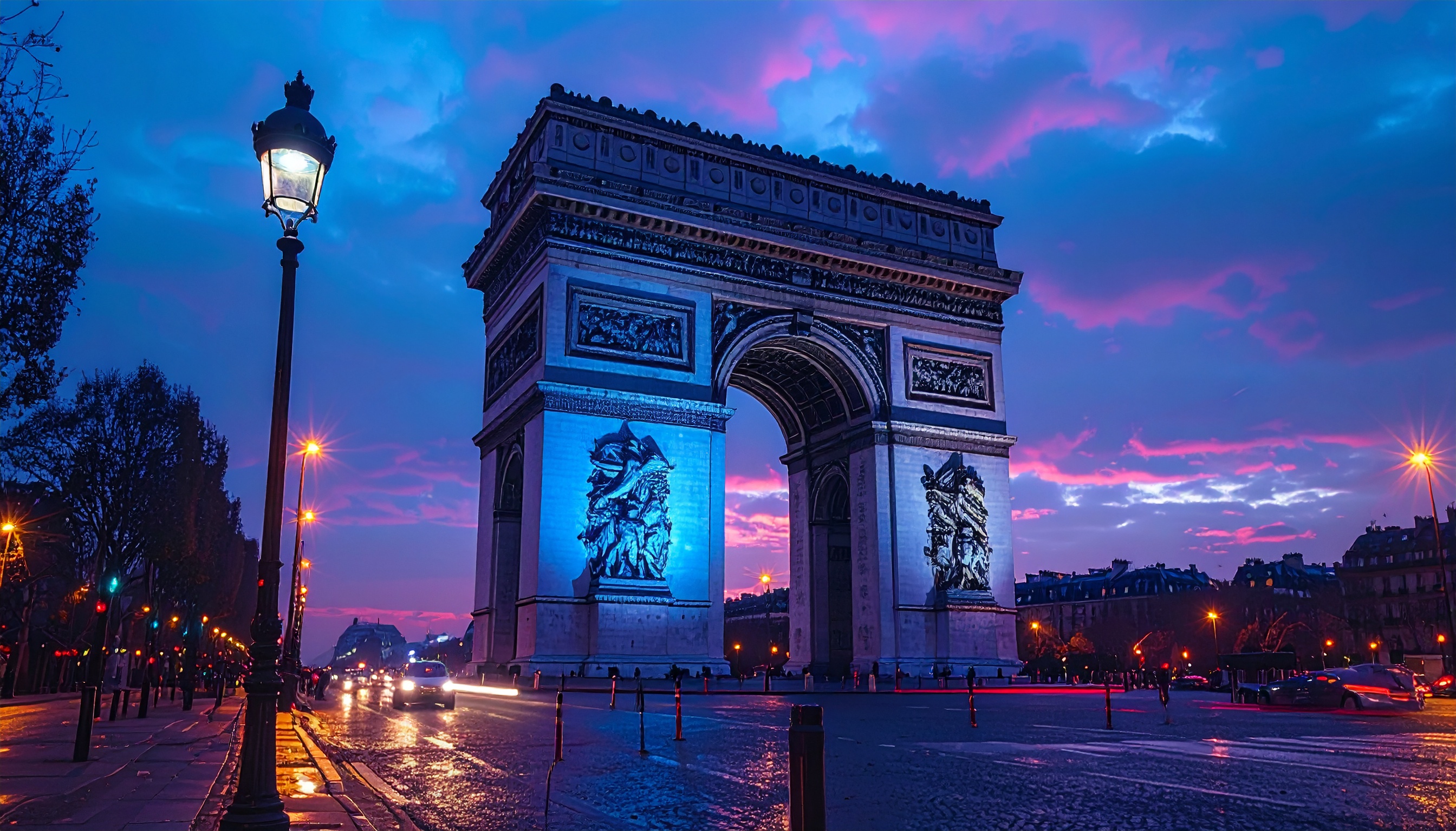 フランス・パリ 凱旋門付近で追悼式典中に警官が発砲、男死亡