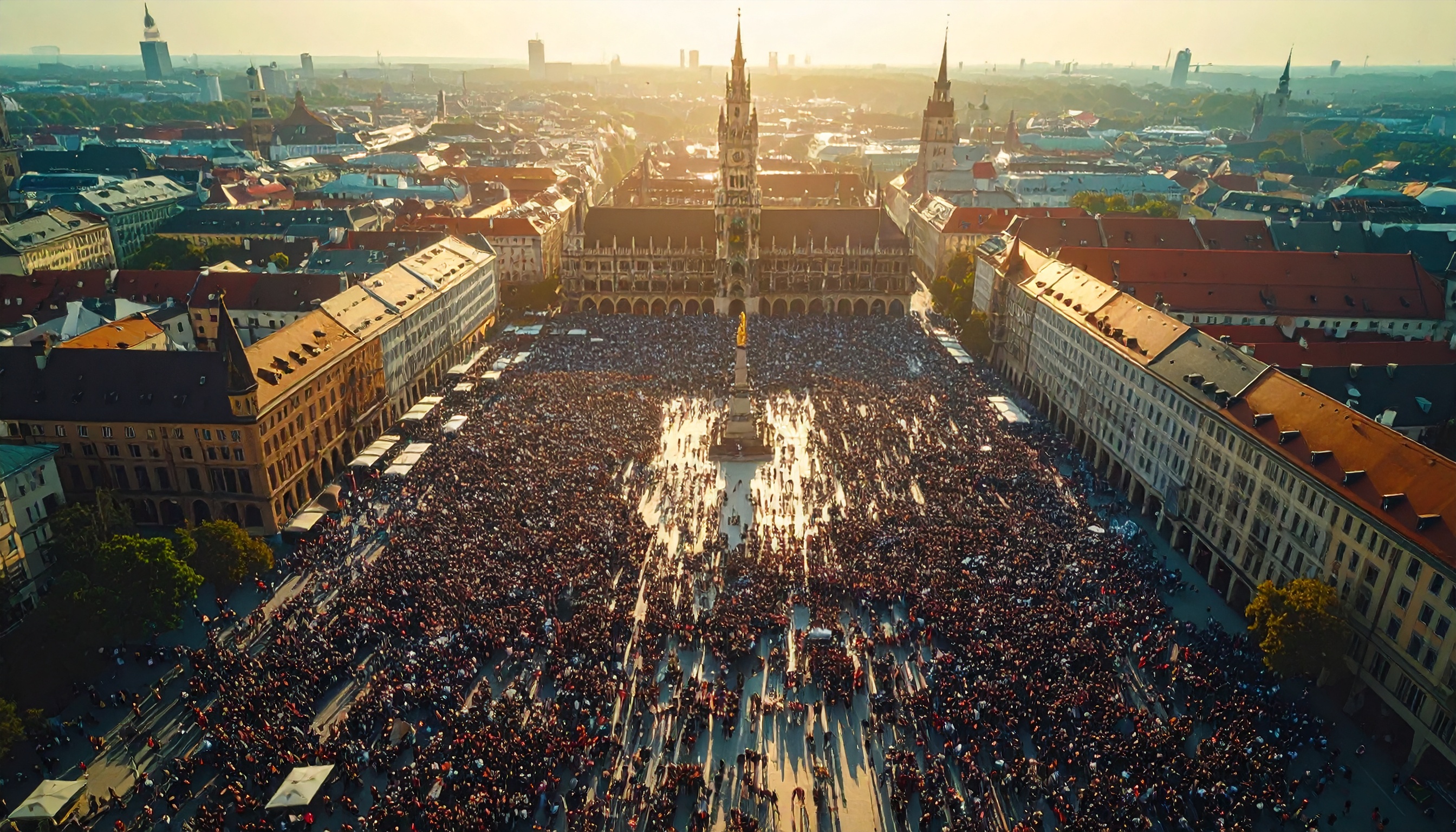 ドイツ・ミュンヘンでイラン当局の反政府デモ弾圧に抗議、20万〜25万人集結