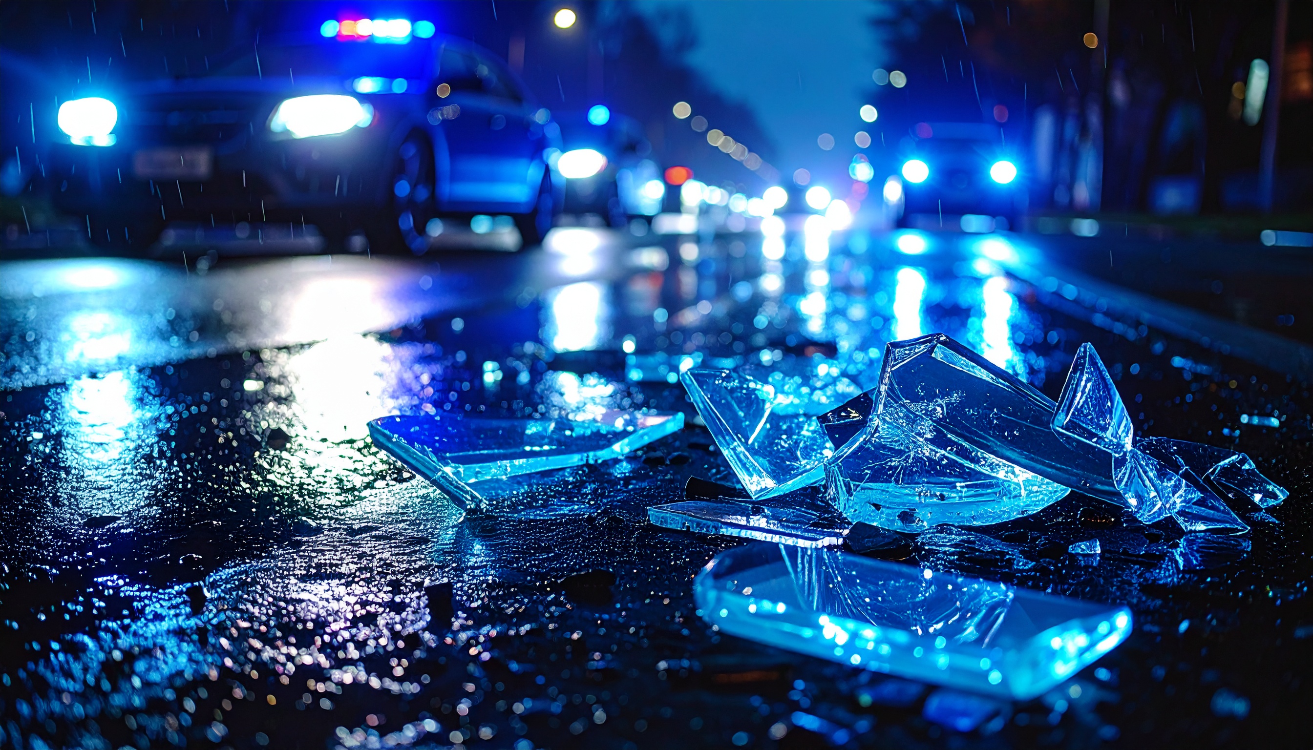 埼玉県志木市下宗岡3丁目 事故車放置で男4人が逃走 県警が捜査