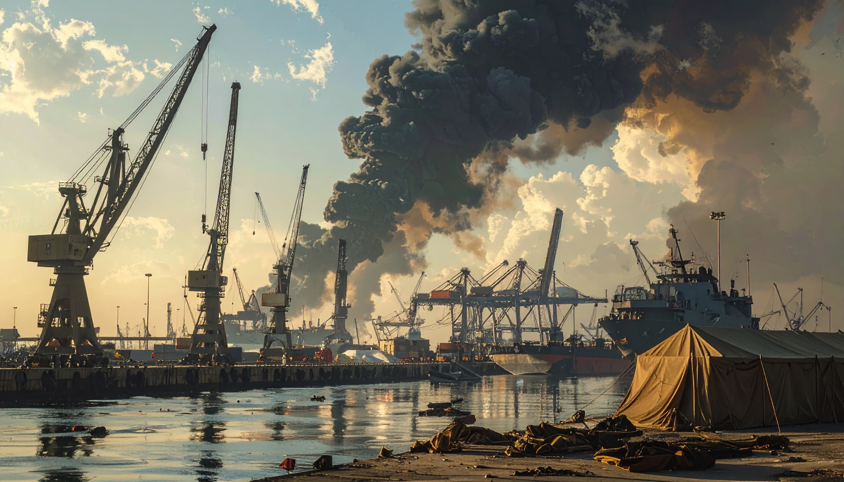 クウェート南部 シュアイバ港で米軍臨時拠点攻撃 米兵6人死亡