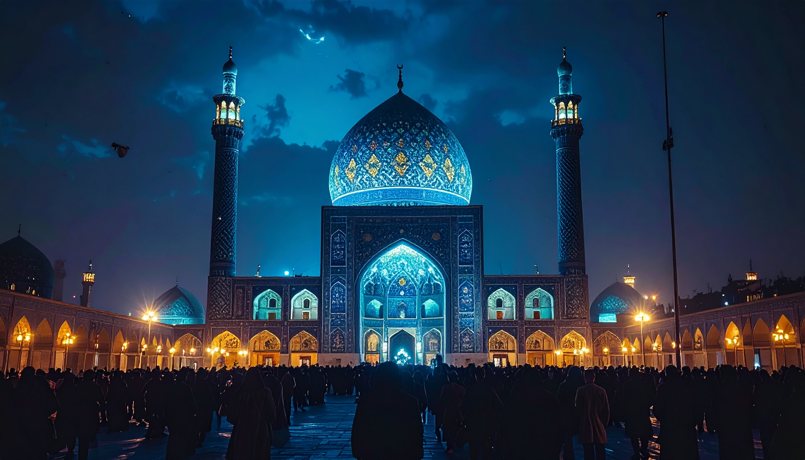 イラン・テヘランで最高指導者ハメネイ師追悼式 支持者が大礼拝場に集結