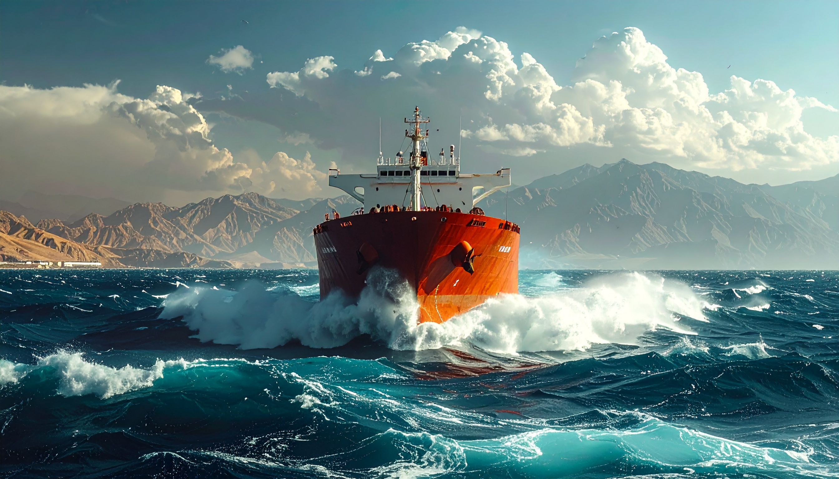 イラン船籍ばら積み貨物船2隻、イラン沖のペルシャ湾を通過、輸出先へ向け航行