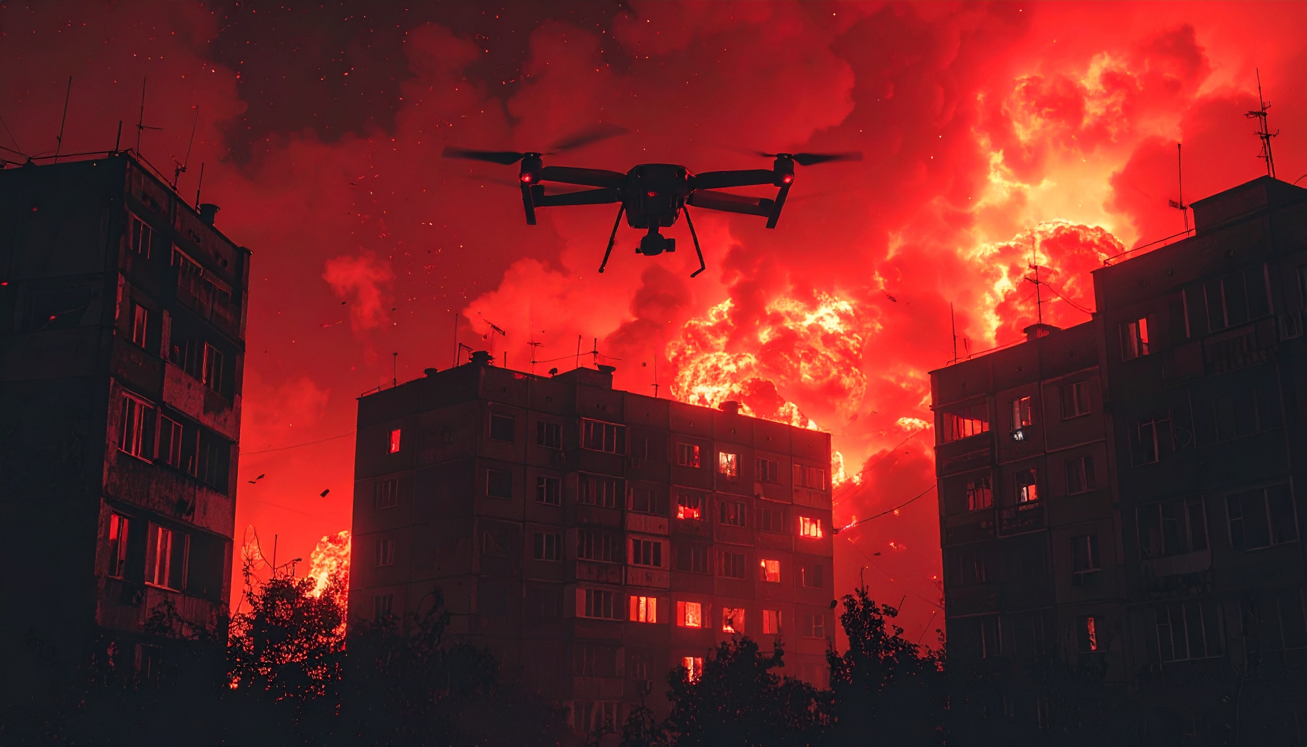 ロシア軍無人機が夜間攻撃、ウクライナ・ハルキウ・ドニプロで20人超負傷