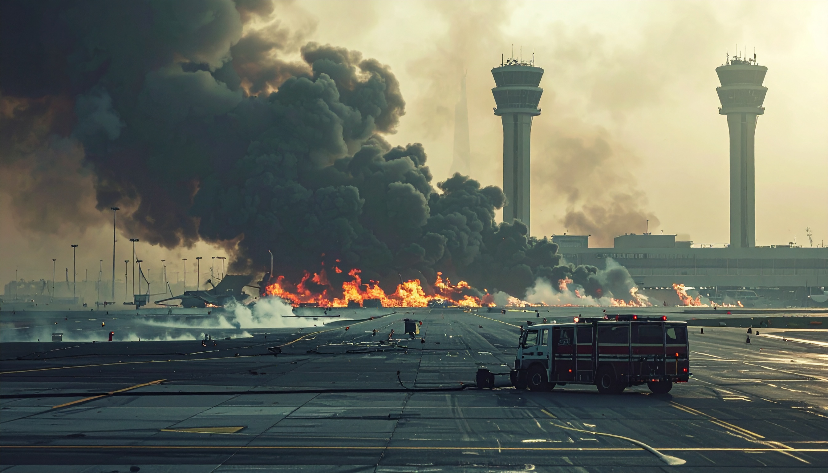 UAEでミサイル・無人機攻撃 アブダビで民間人死亡、ドバイ空港に被害