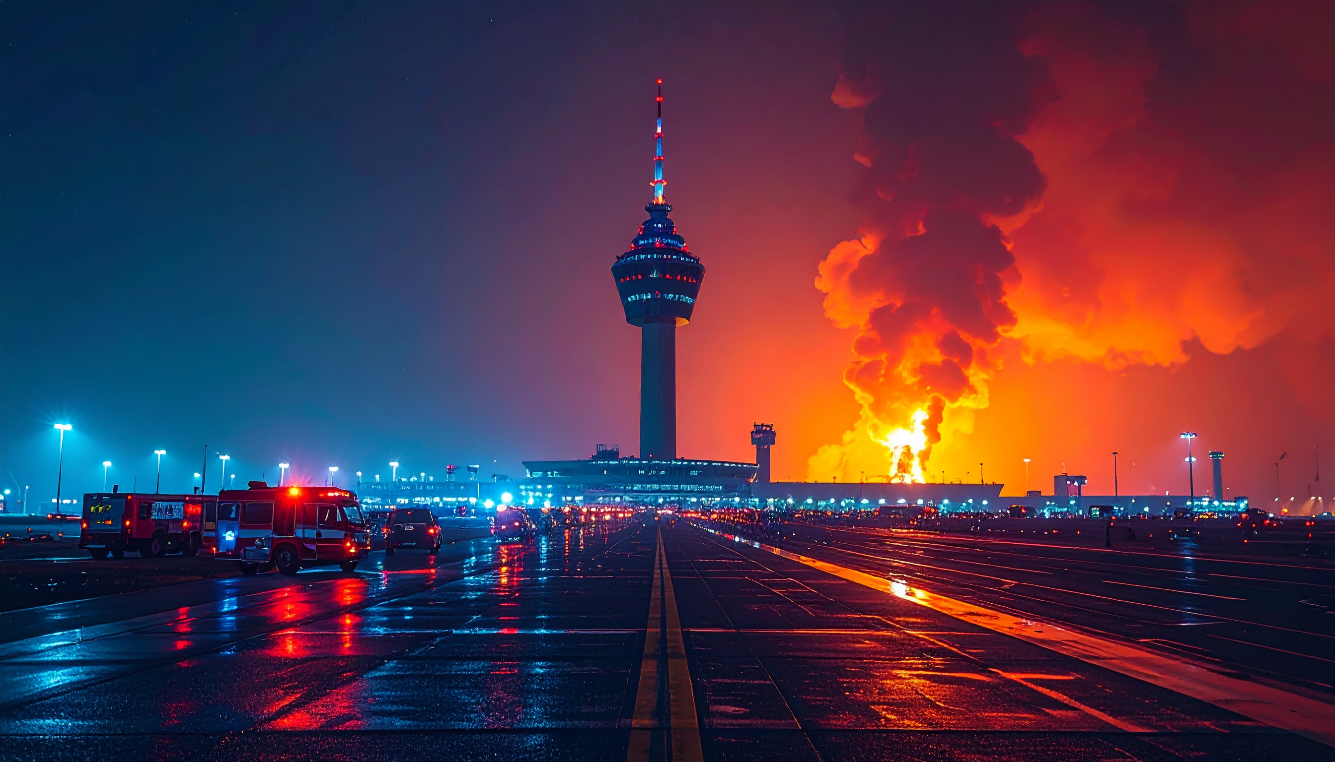 クウェート・クウェート市 国際空港の燃料タンクに無人機直撃、被害限定的