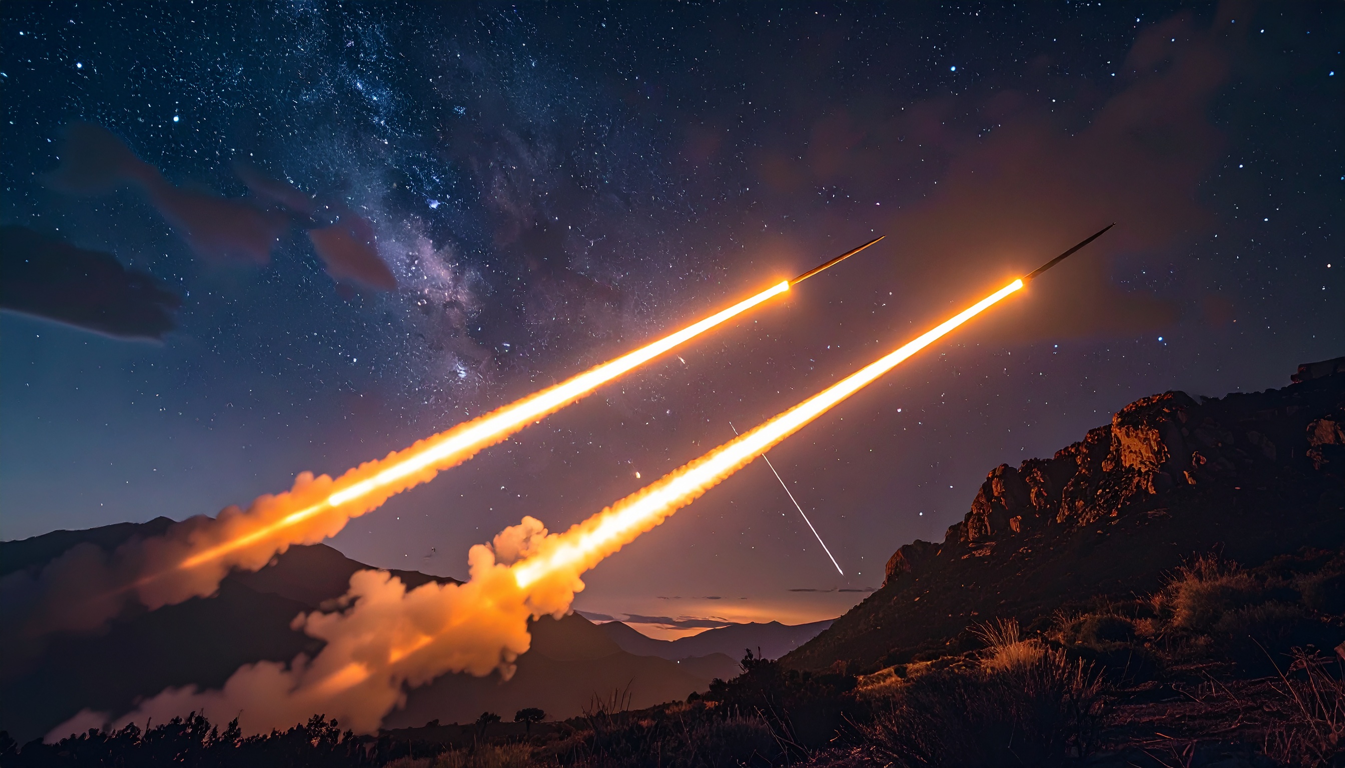 トルコ領空に侵入したイラン弾道ミサイル、NATOが迎撃