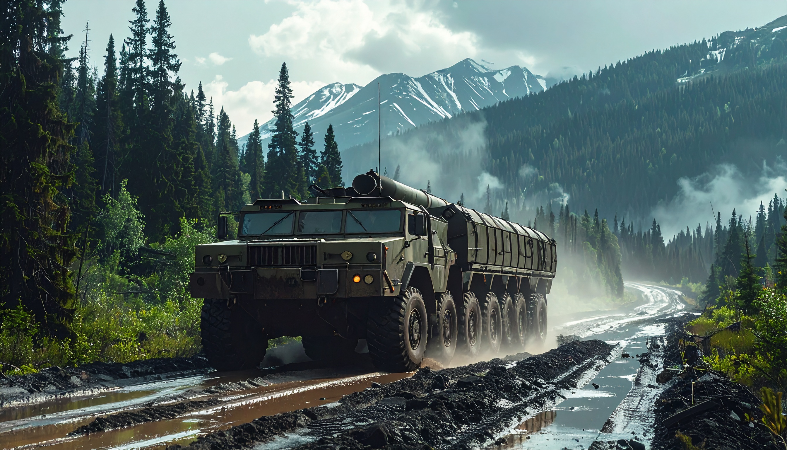 ロシア国防省、シベリアで戦略ミサイル部隊演習 ヤルス偽装移動