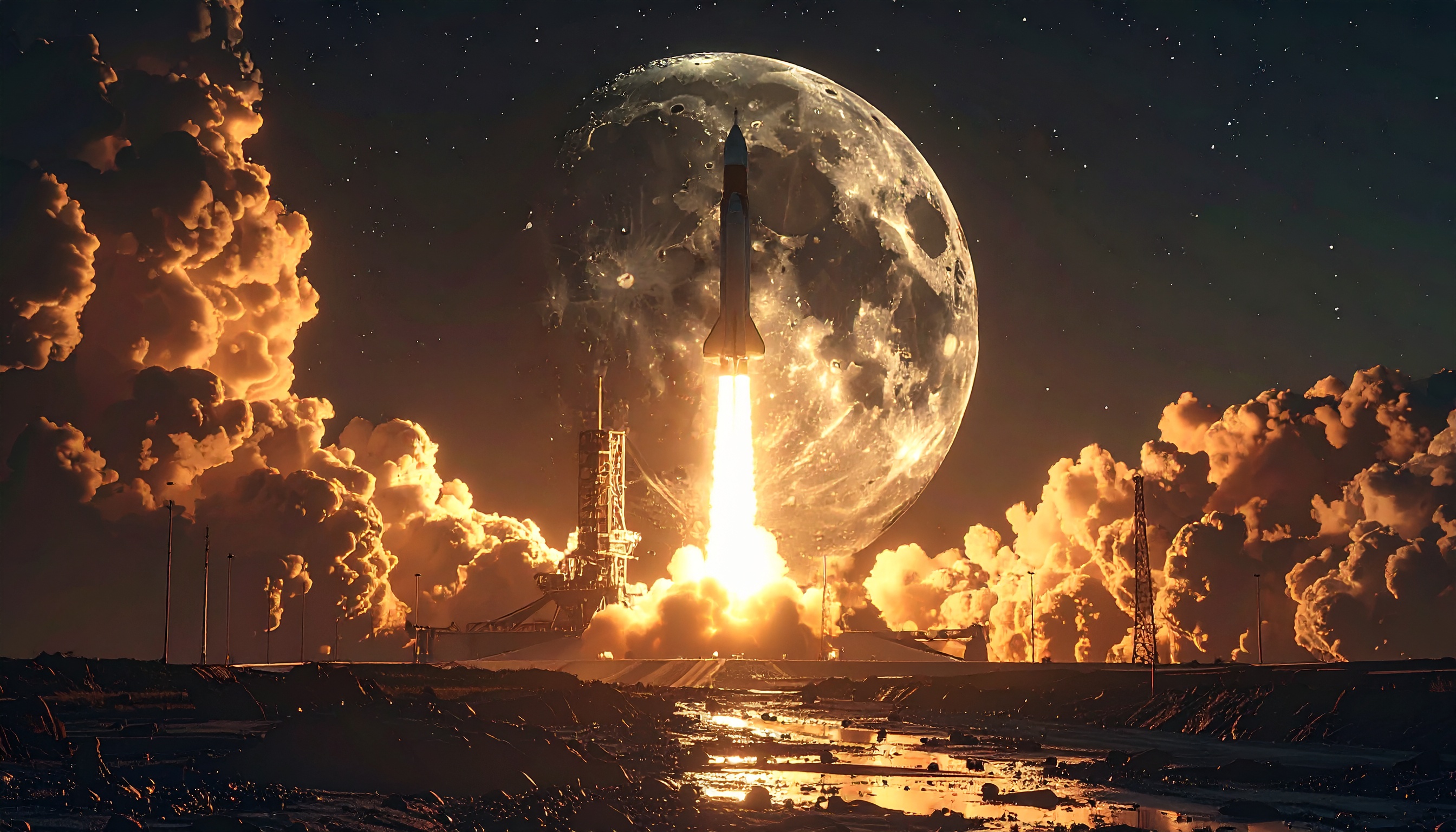 ブルーオリジン ニューグレン3号機打ち上げ、初の再使用ブースター着地成功