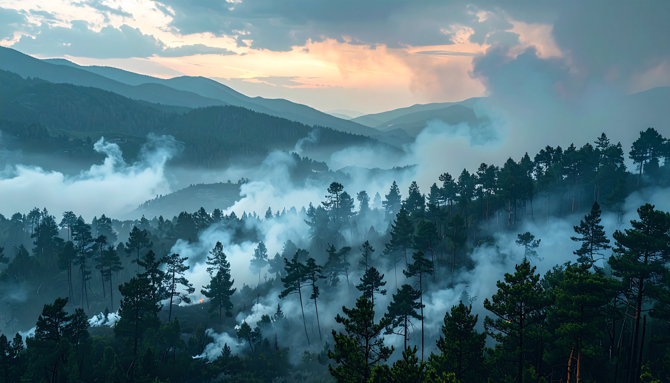 岩手県大槌町の山林火災、24日朝も延焼続き、避難指示2500人規模