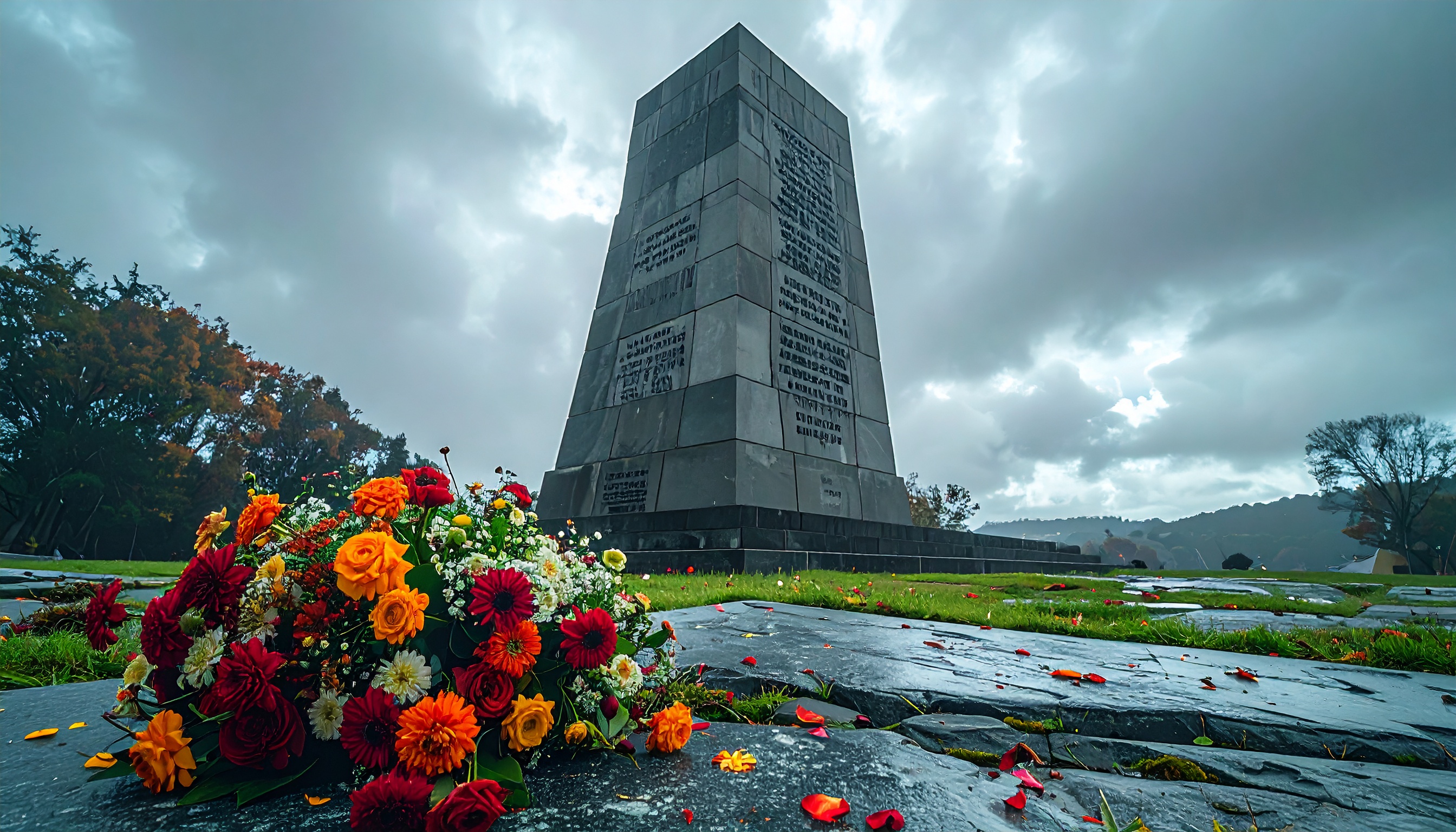 北朝鮮・平壌の追悼施設、石碑に約2300人名 戦死者2千人超か