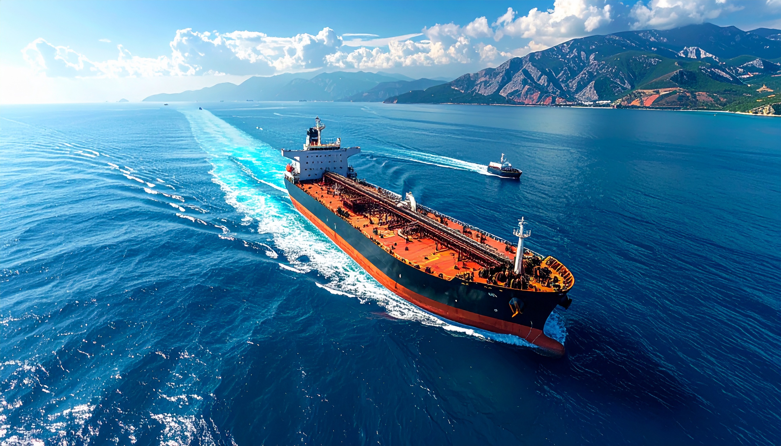 パナマ船籍の原油タンカー出光丸、中東・ホルムズ海峡を通過