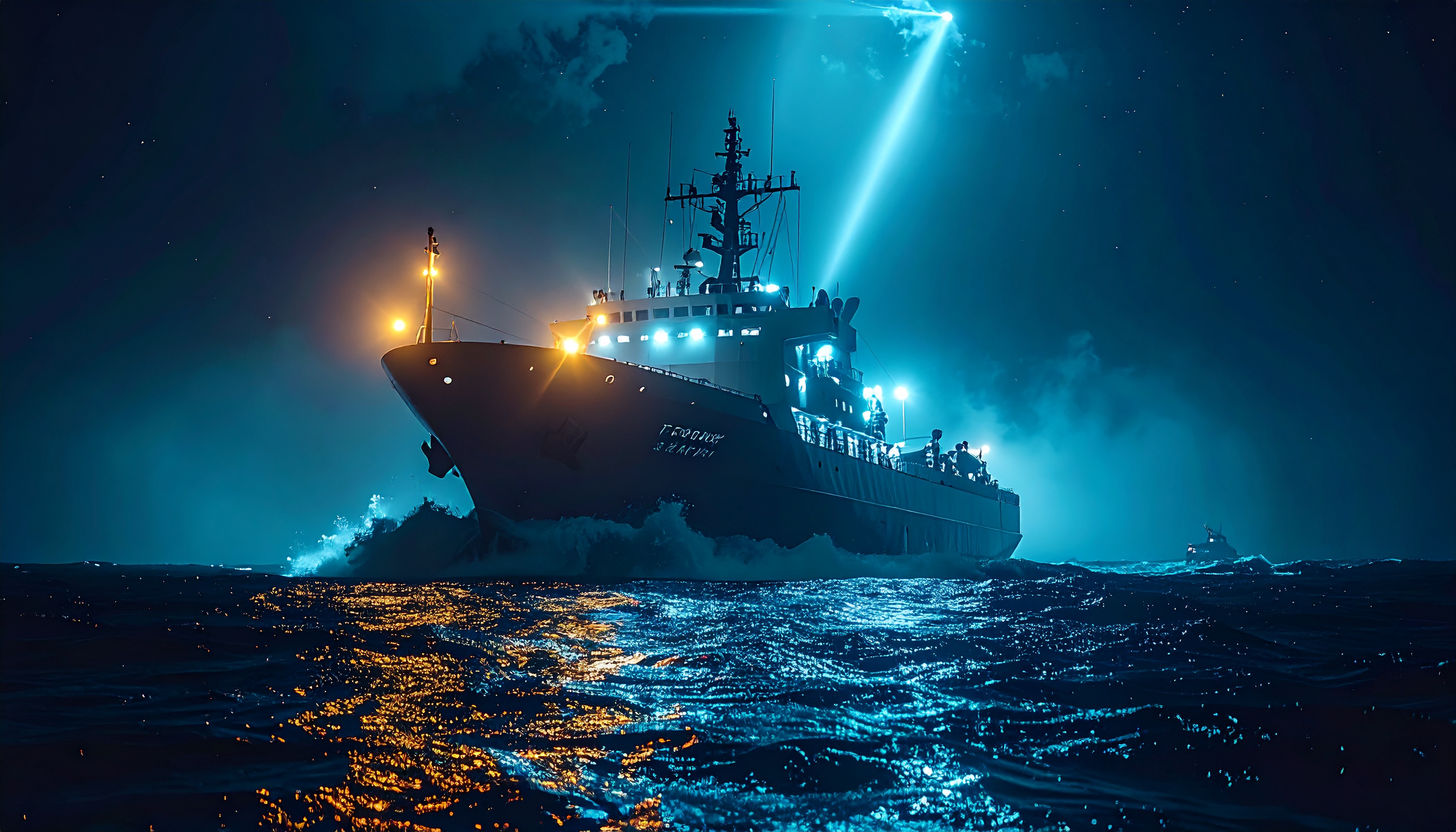 沖縄県石垣市石垣島北方の日本EEZで調査の中国船、域外へ