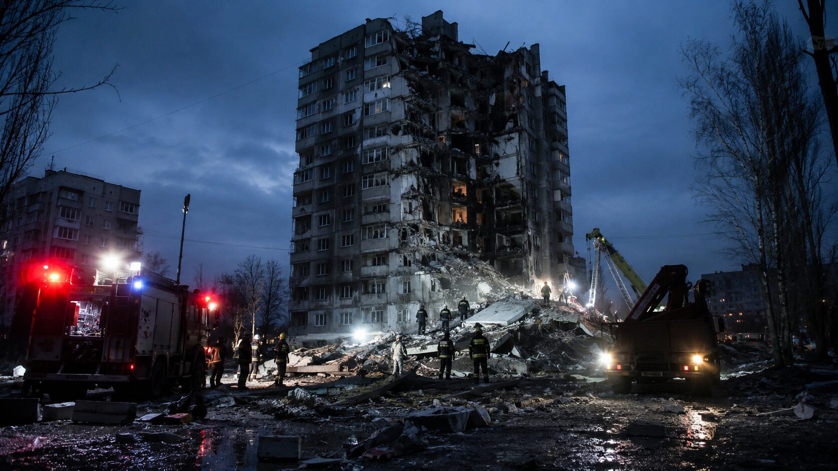 ロシア軍、ウクライナ首都キーウに大規模空爆 1人死亡31人負傷