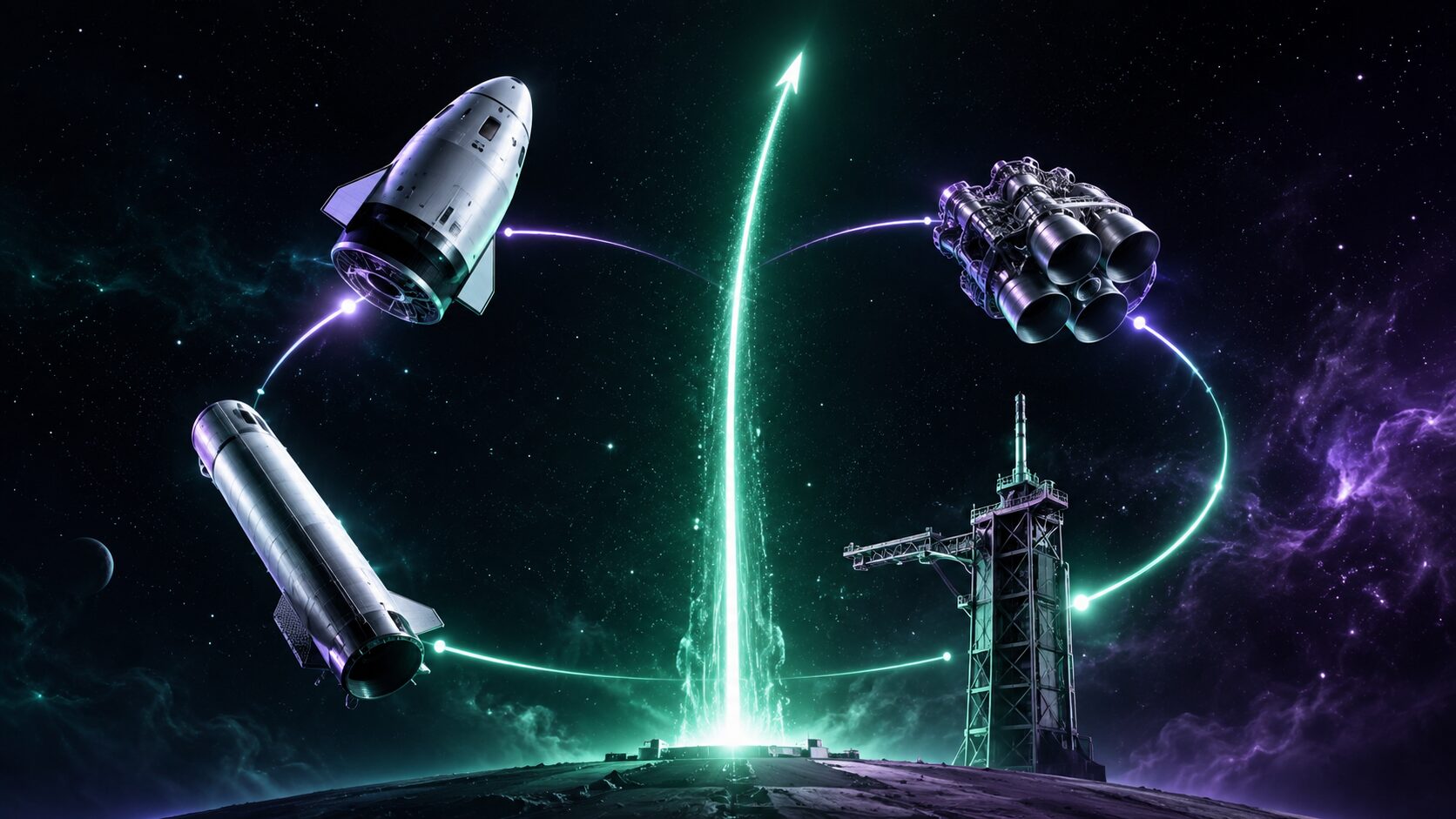 米宇宙企業SpaceX、テキサス州スターベースからスターシップV3初飛行