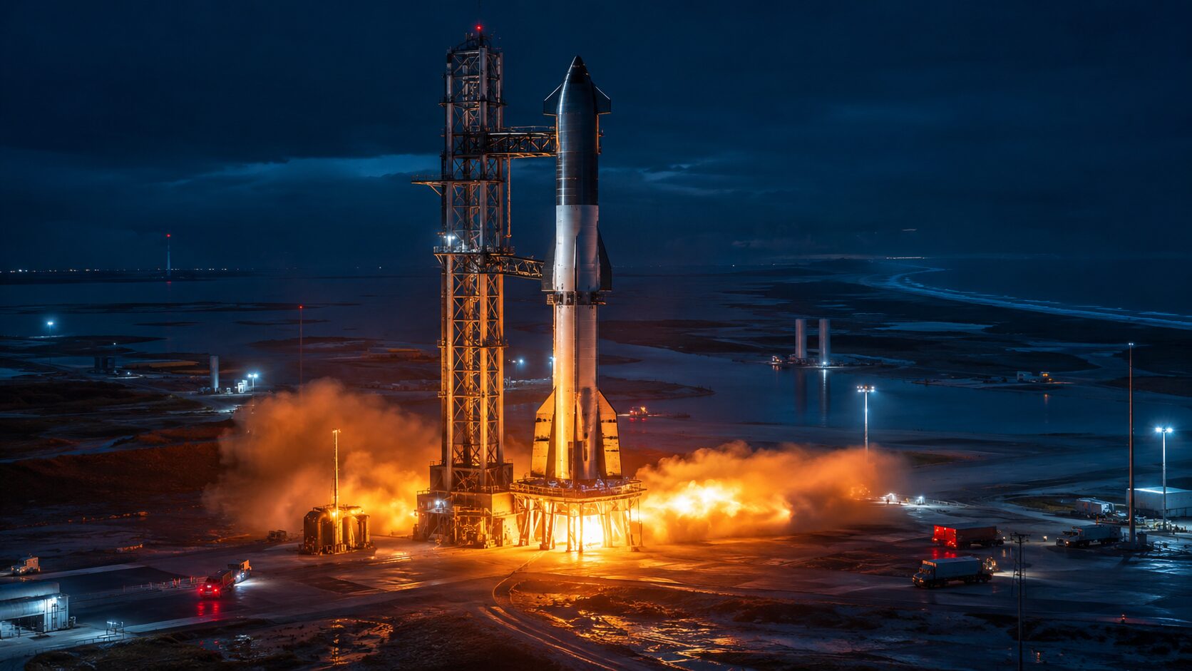 米宇宙企業ブルーオリジンの大型ロケット ニューグレン試験中に爆発