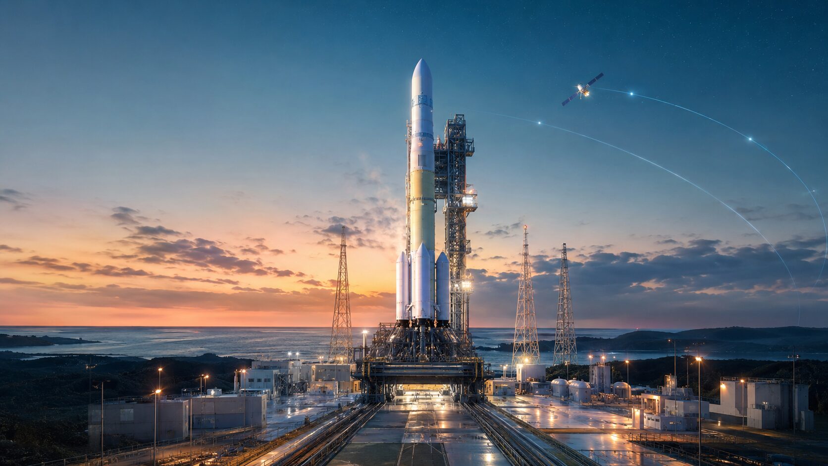 JAXA、H3ロケット9号機をみちびき7号機搭載で8月7日未明に種子島から打上げ