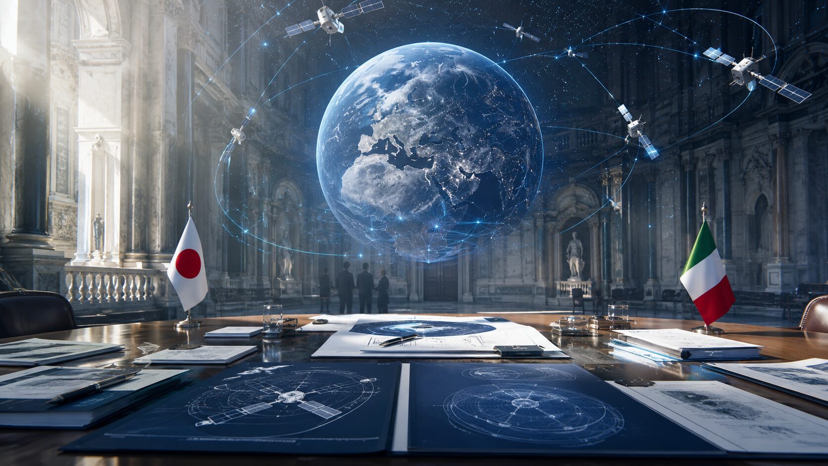 日伊両政府、イタリア・ローマで宇宙協力共同声明 民間連携も明記