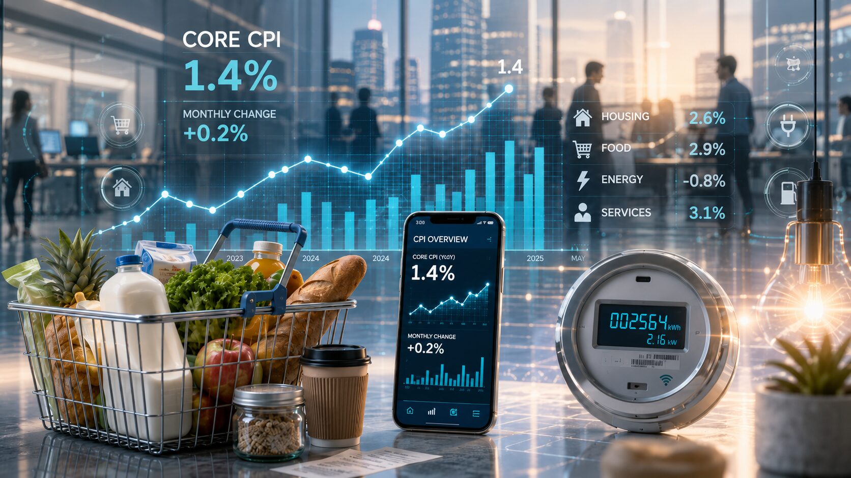 総務省統計局、5月コアCPI1.4%上昇 4カ月連続1%台