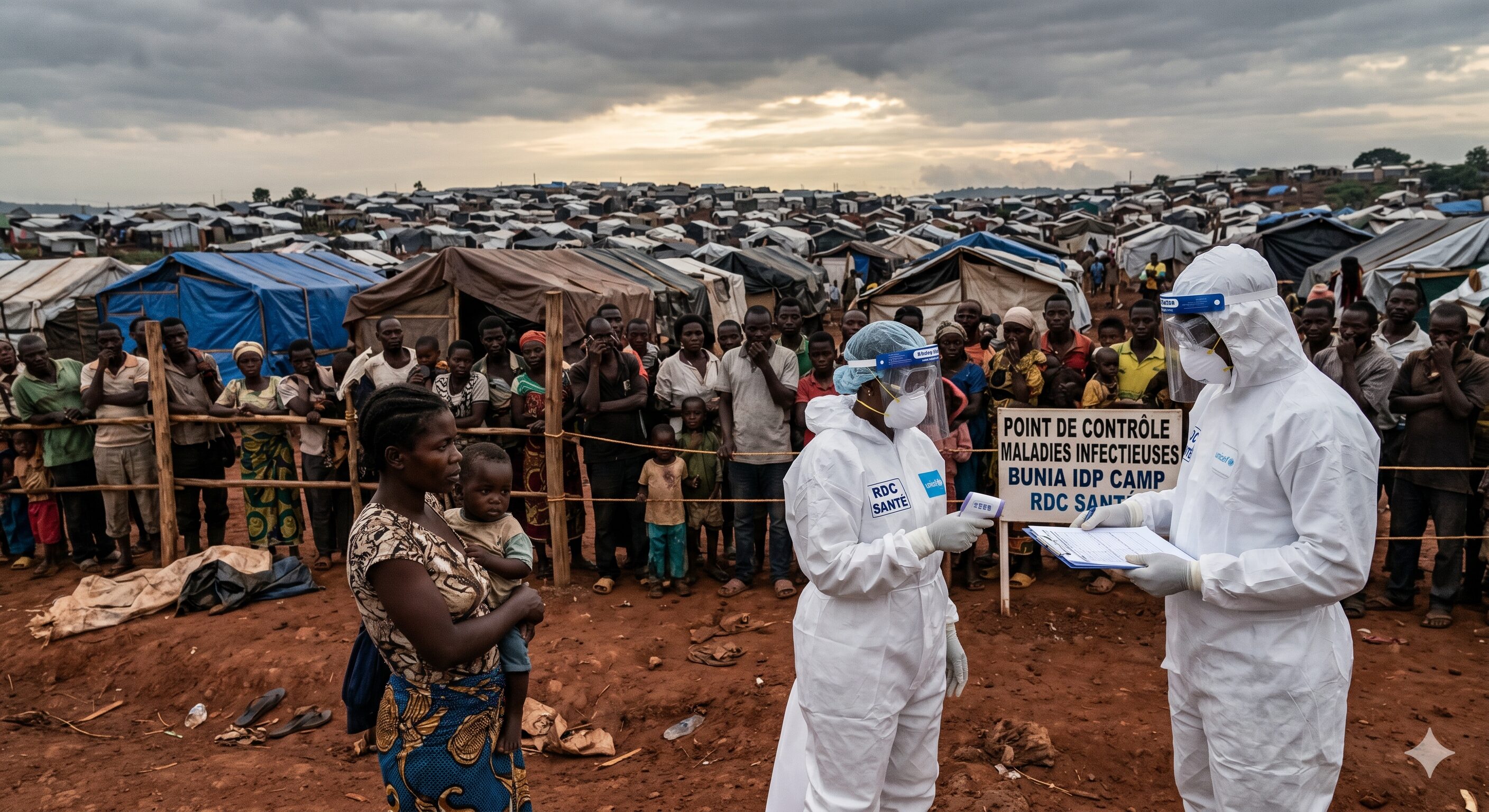コンゴ民主共和国ブニアの避難民キャンプでエボラ疑い死者30人超