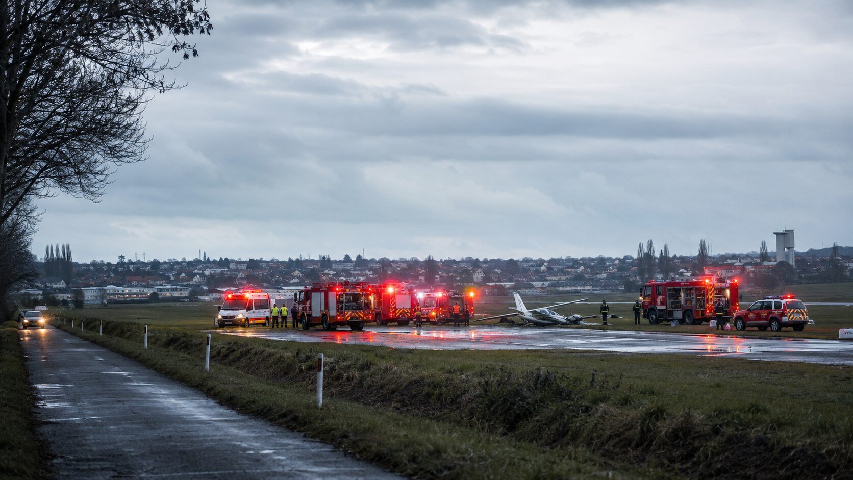 フランス北東部トンブレーヌで小型機が離陸直後に墜落、11人全員死亡