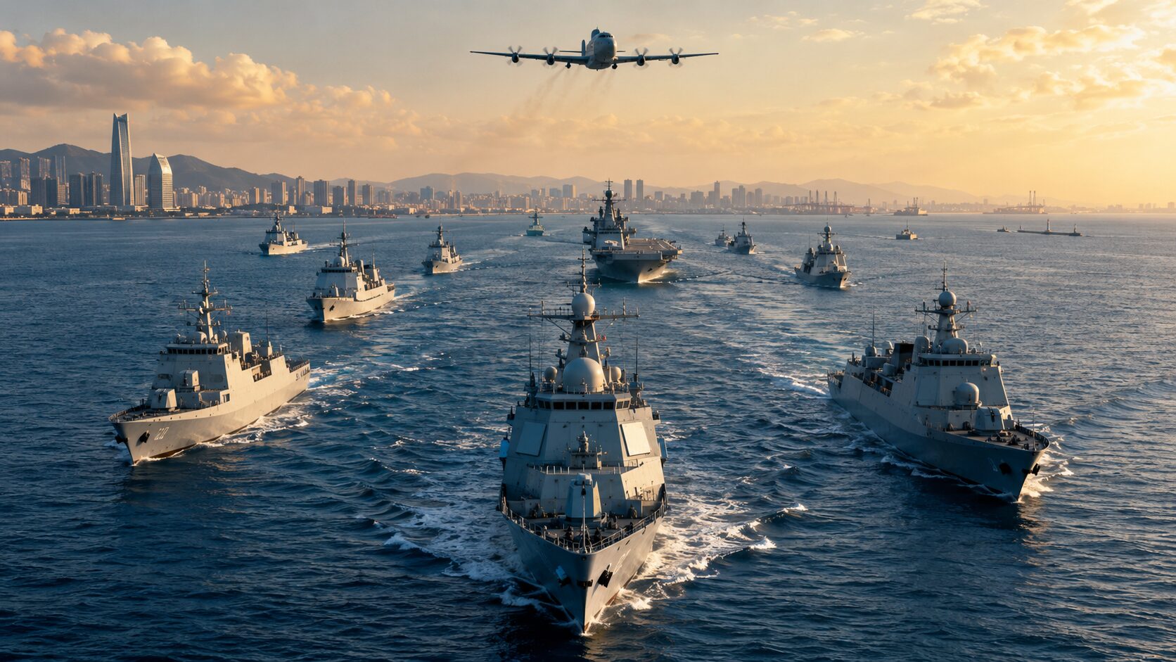 中国国防省 中ロ海軍の合同演習と太平洋巡回を7月に発表