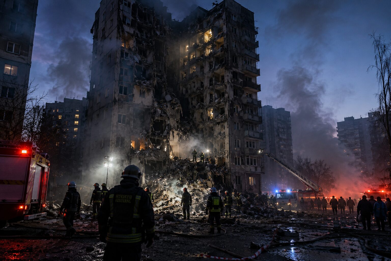 ロシア軍、ウクライナ首都キーウを攻撃 少なくとも5人死亡