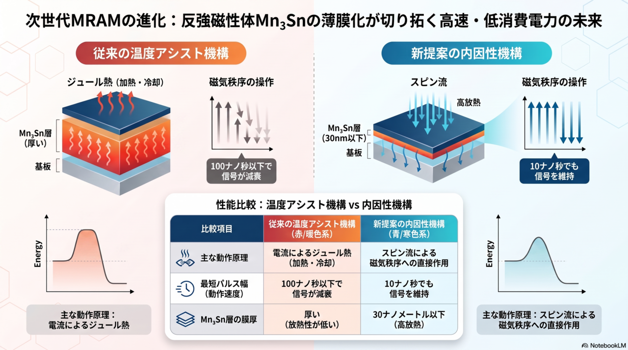 東大・慶大・JST、Mn3Sn次世代MRAM薄膜化で高速省電力へ
