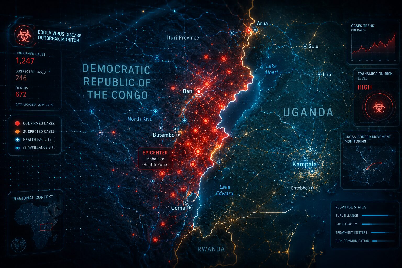 WHO集計 コンゴ民主共和国のエボラ死者が500人超