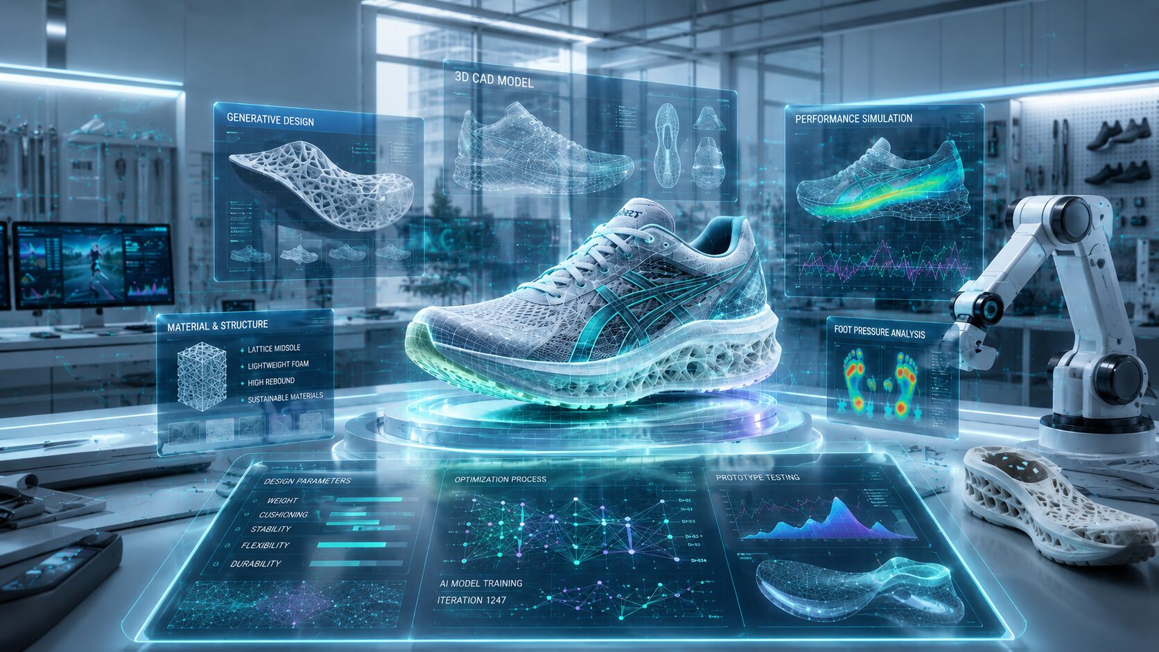 ASICS Ventures フランス・パリでAI靴設計技術を公開