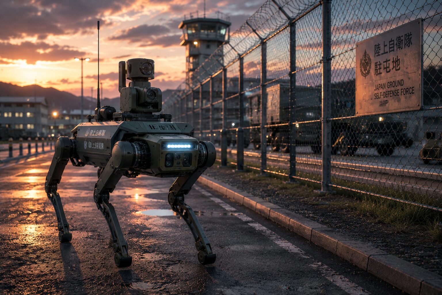 GMOインターネットグループ 陸上自衛隊の四足歩行警備ロボット業務を受託
